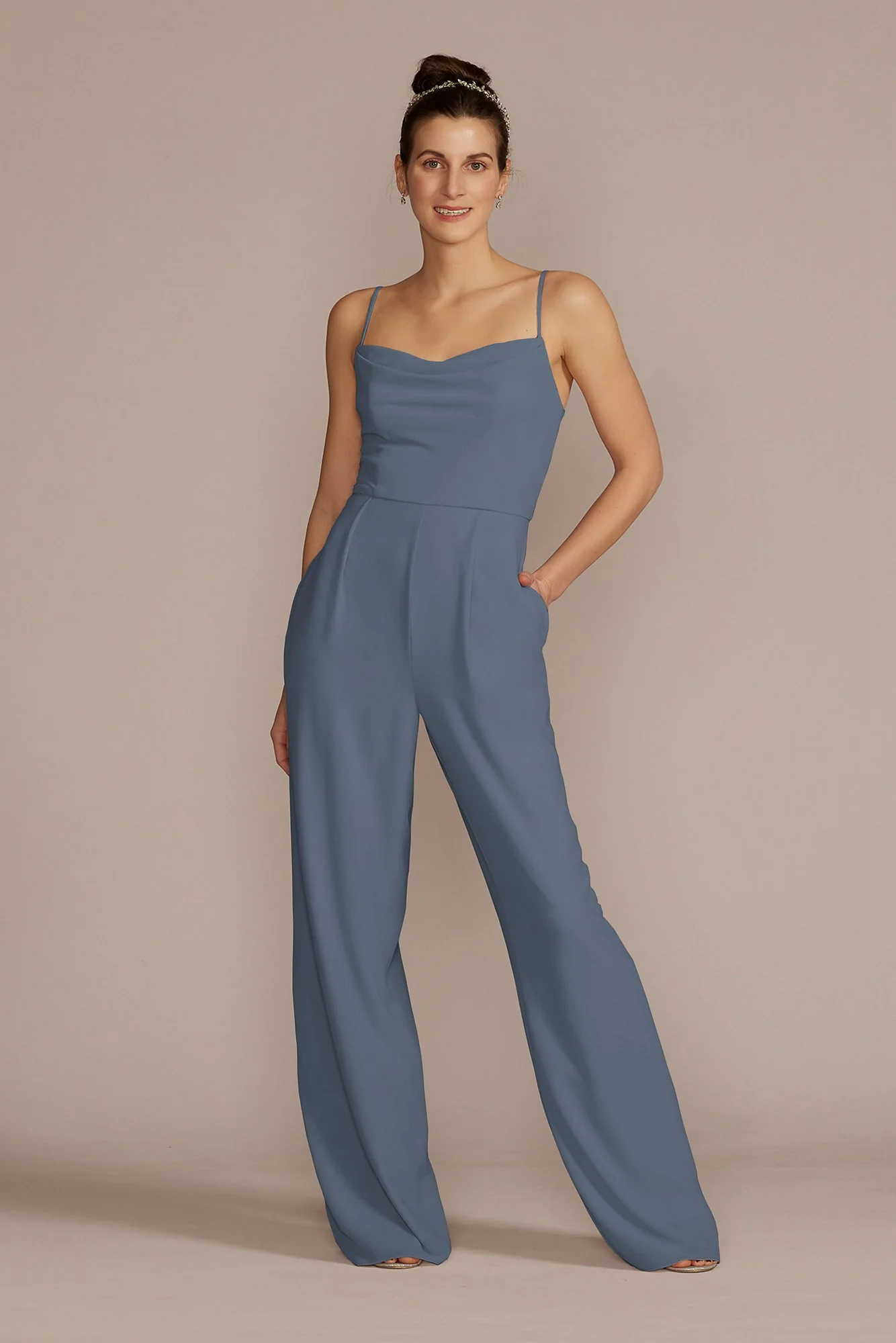 Chiffon Spaghetti Strap Jumpsuit - Image 32