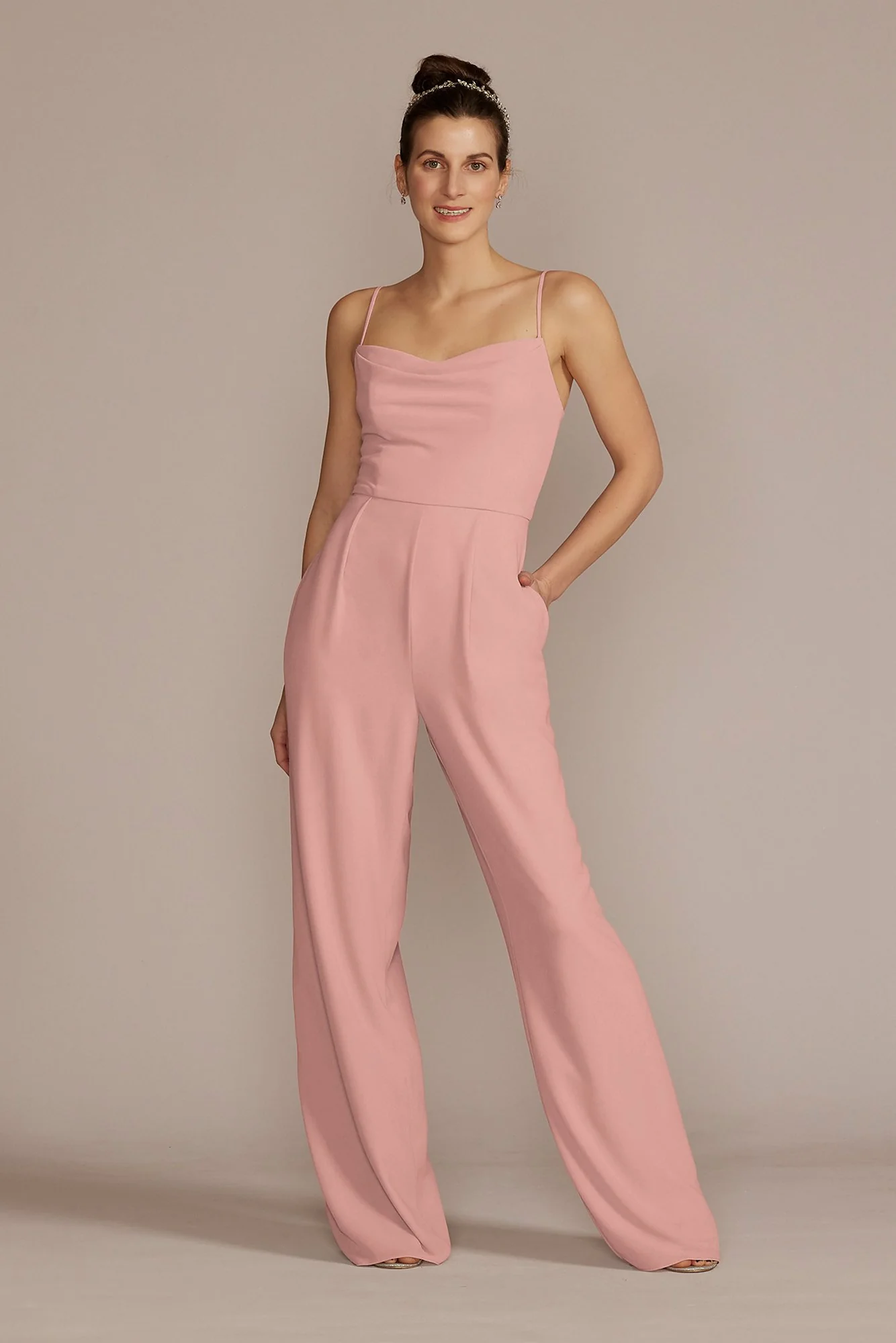 Chiffon Spaghetti Strap Jumpsuit - Image 39