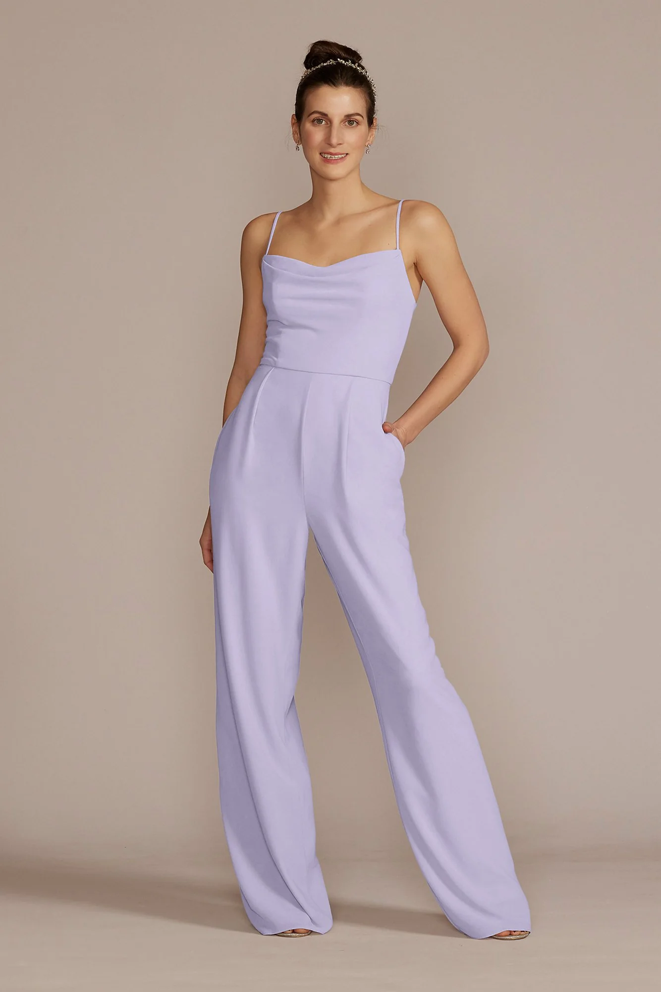 Chiffon Spaghetti Strap Jumpsuit - Image 40