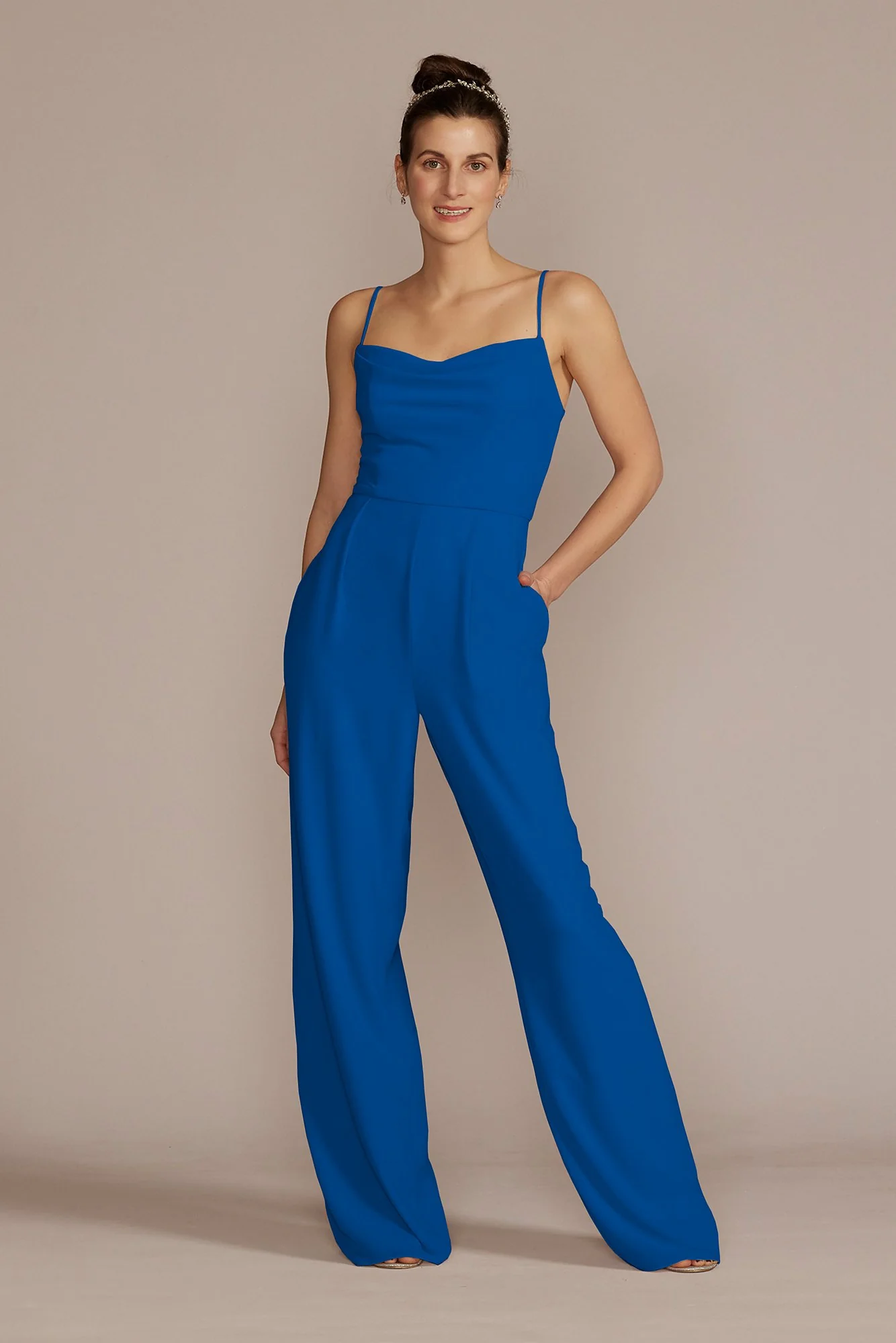 Chiffon Spaghetti Strap Jumpsuit - Image 50