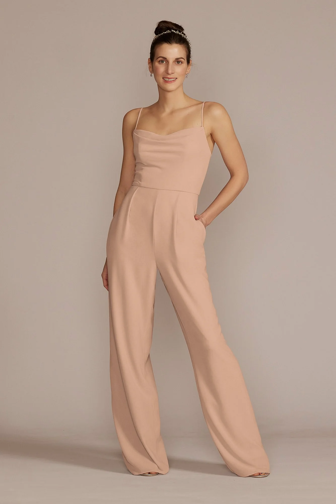 Chiffon Spaghetti Strap Jumpsuit - Image 51