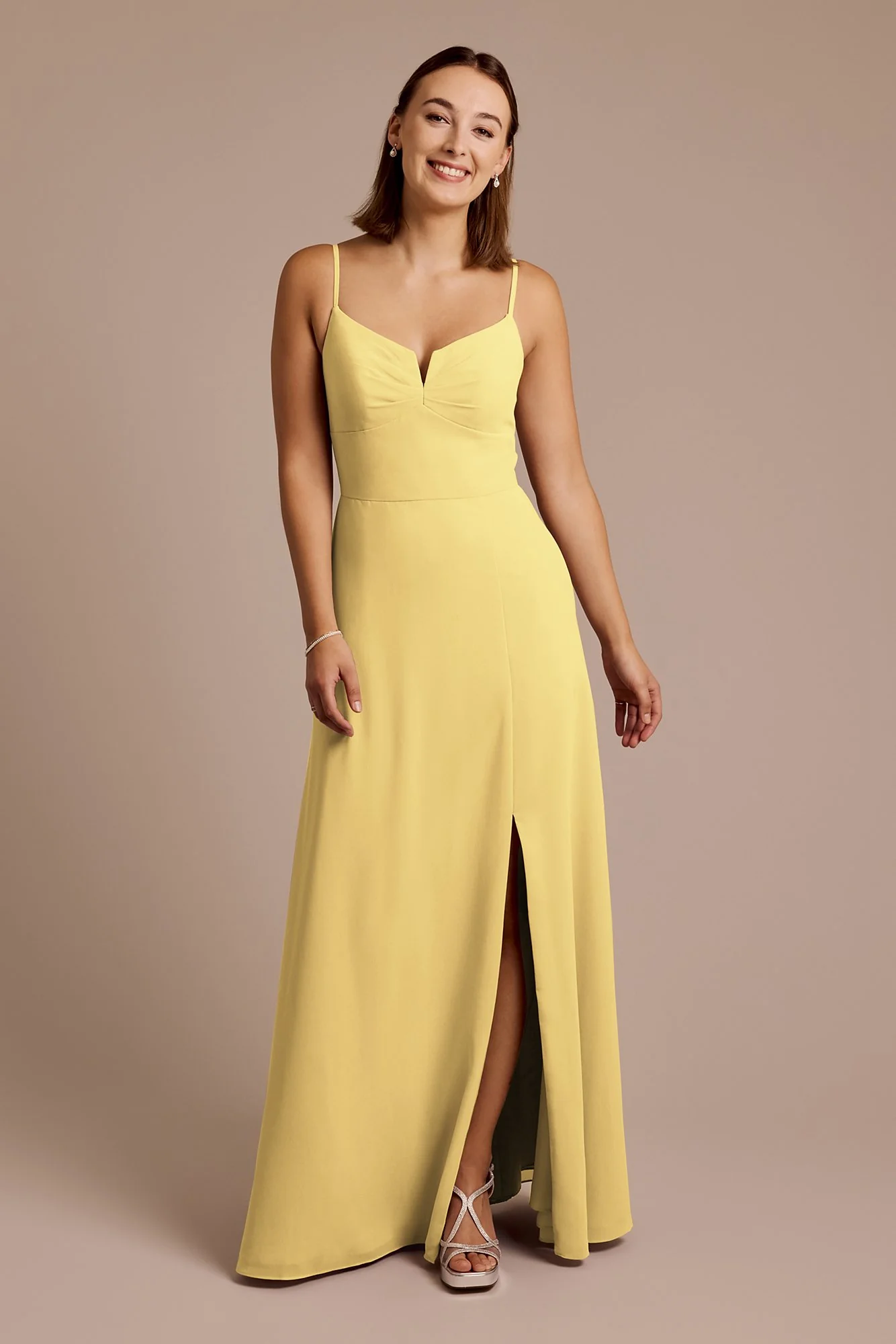 Chiffon Spaghetti Strap Sheath Dress - Image 6