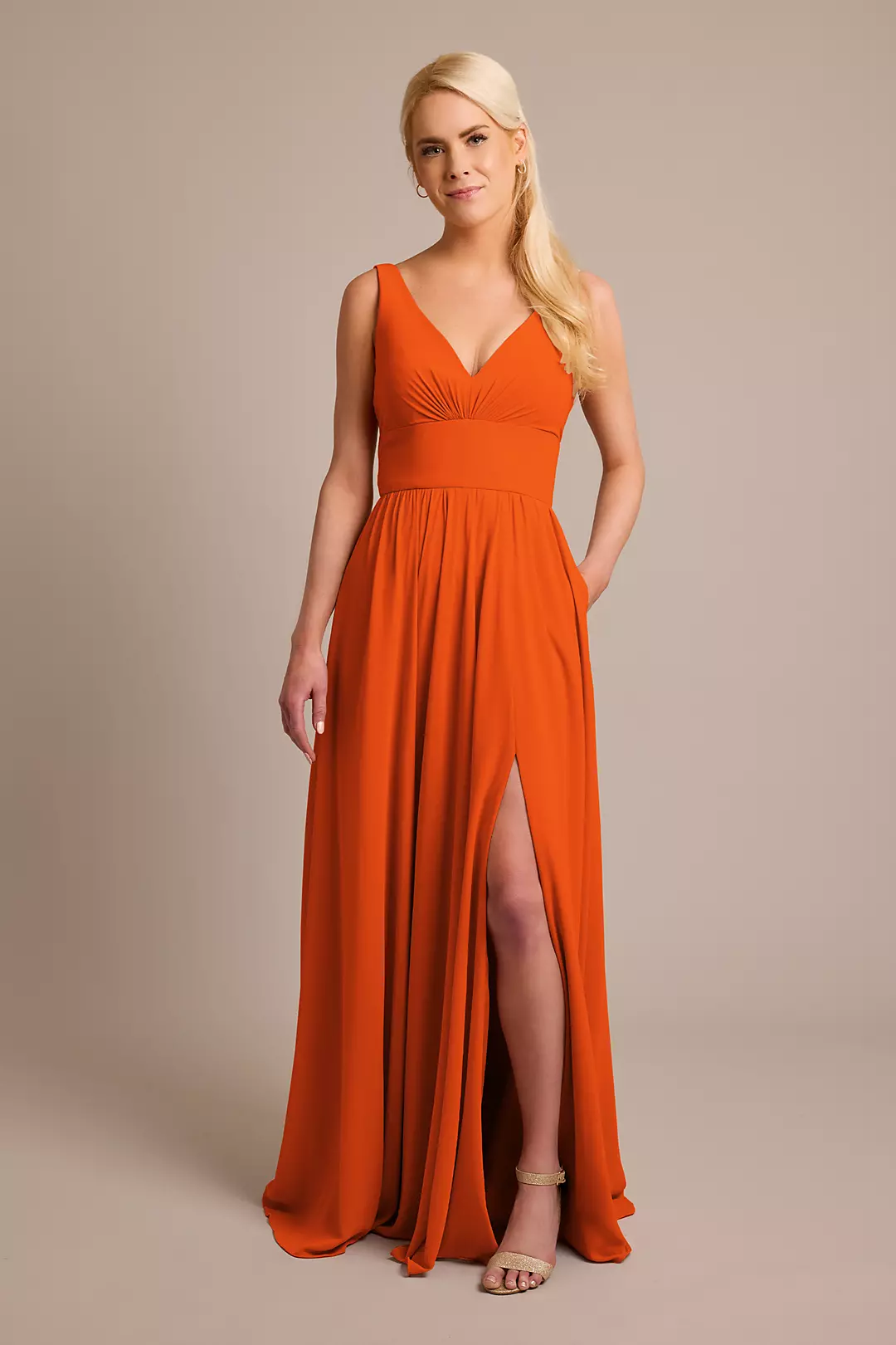Chiffon Tank A-Line Dress - Image 50
