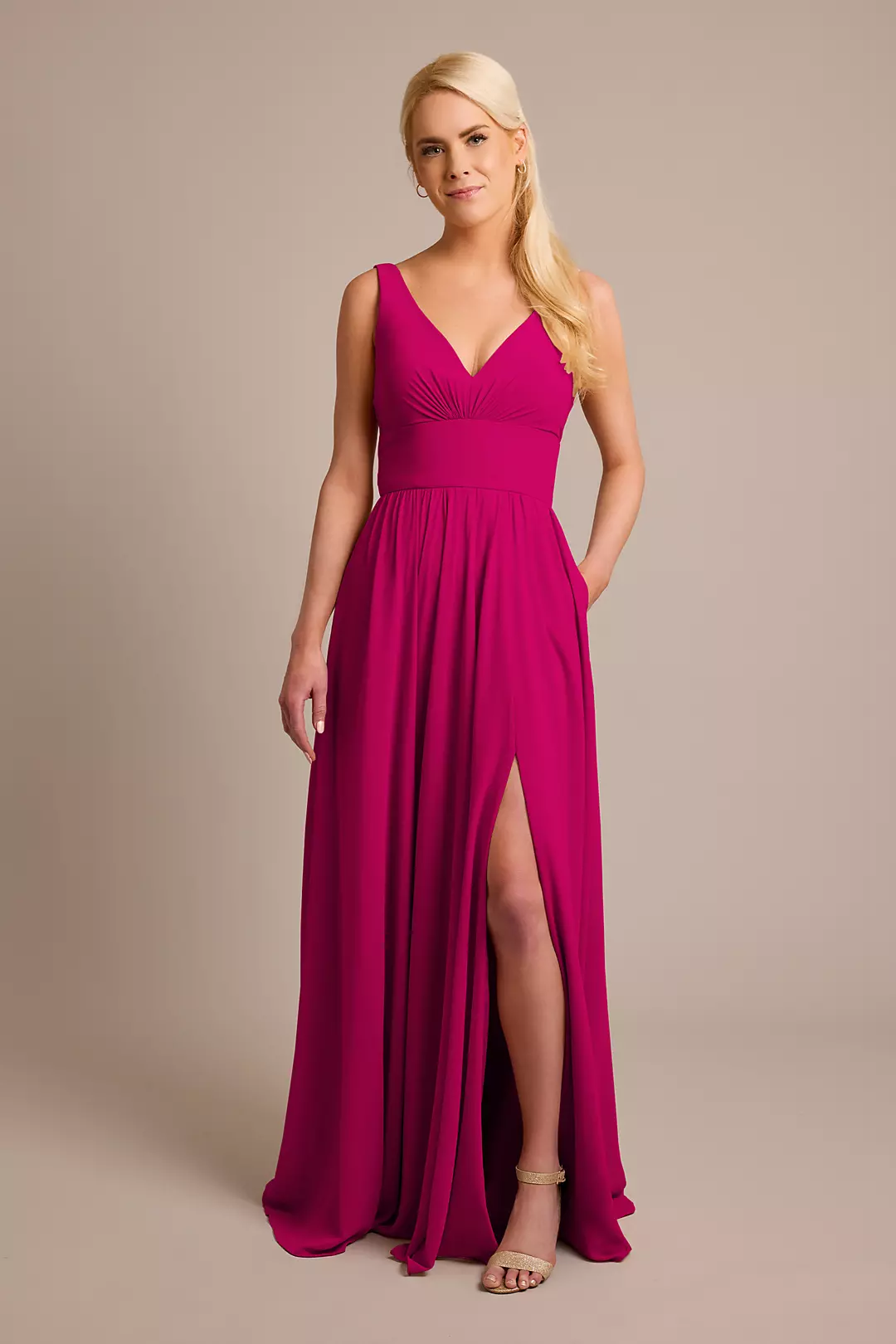 Chiffon Tank A-Line Dress - Image 95