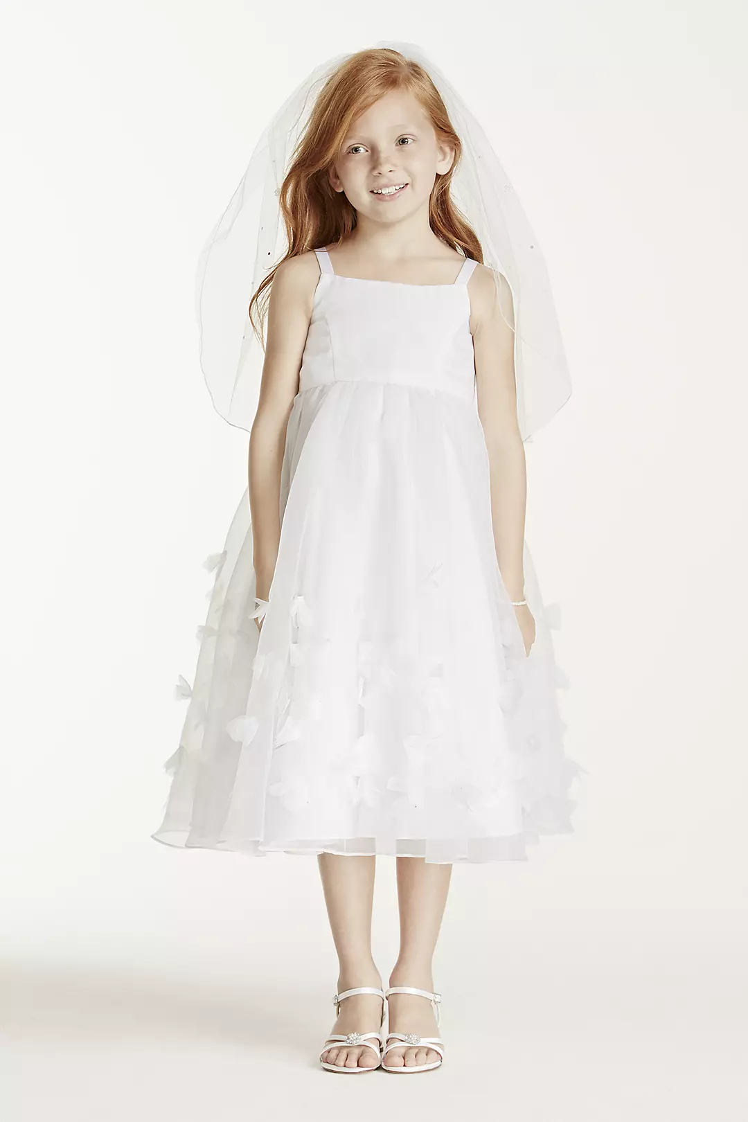 Child's Veil with Pearls and Flowers - Image 2