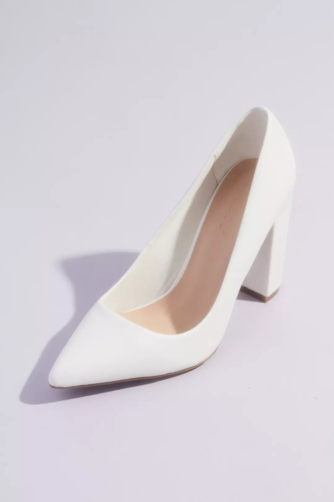 Block Heel Classic Pointed Toe Pumps - Image 7