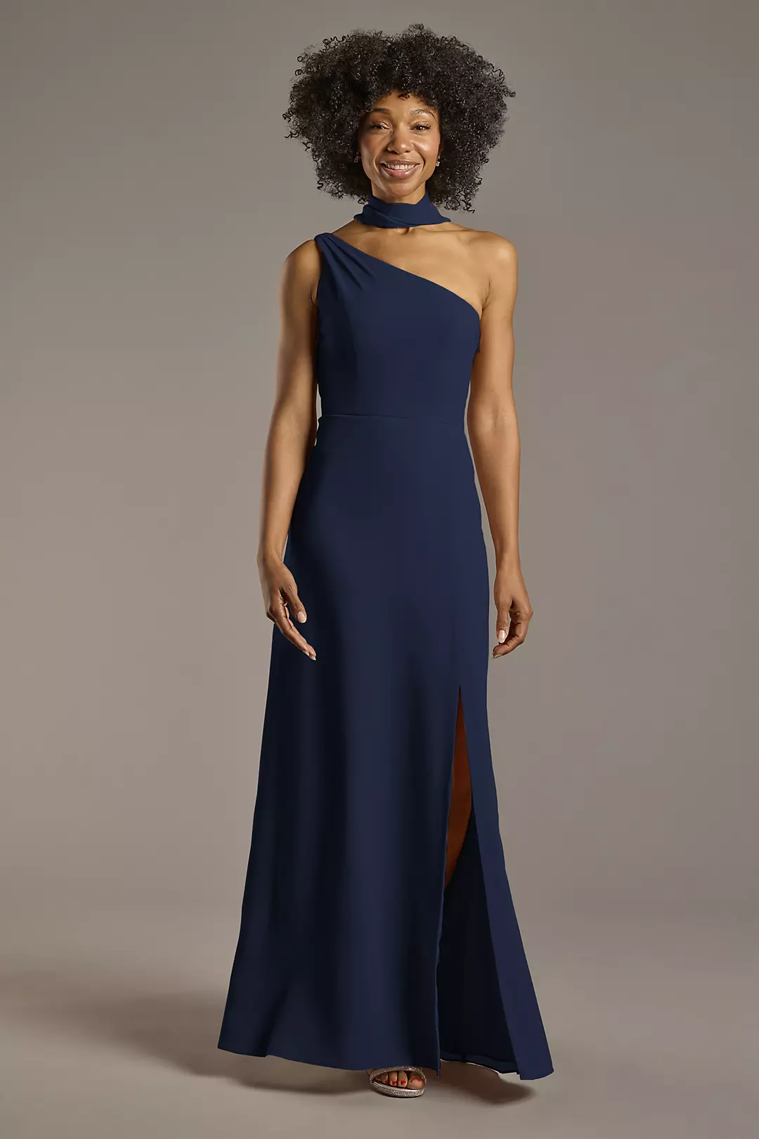 Convertible One-Shoulder Chiffon Dress - Image 27