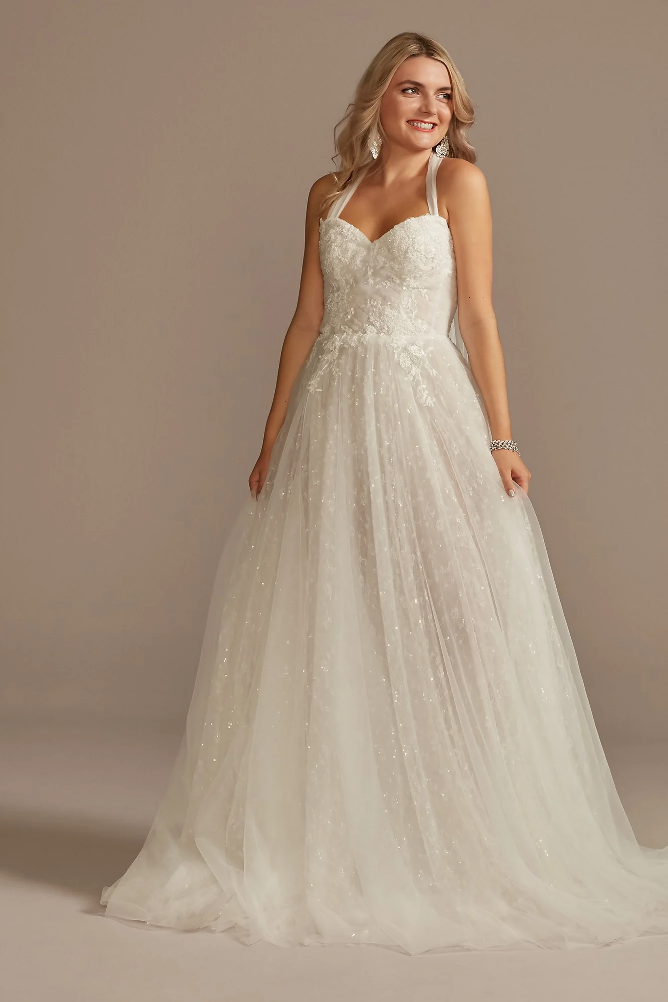 Convertible Straps Tulle Bodysuit Wedding Dress - Image 2