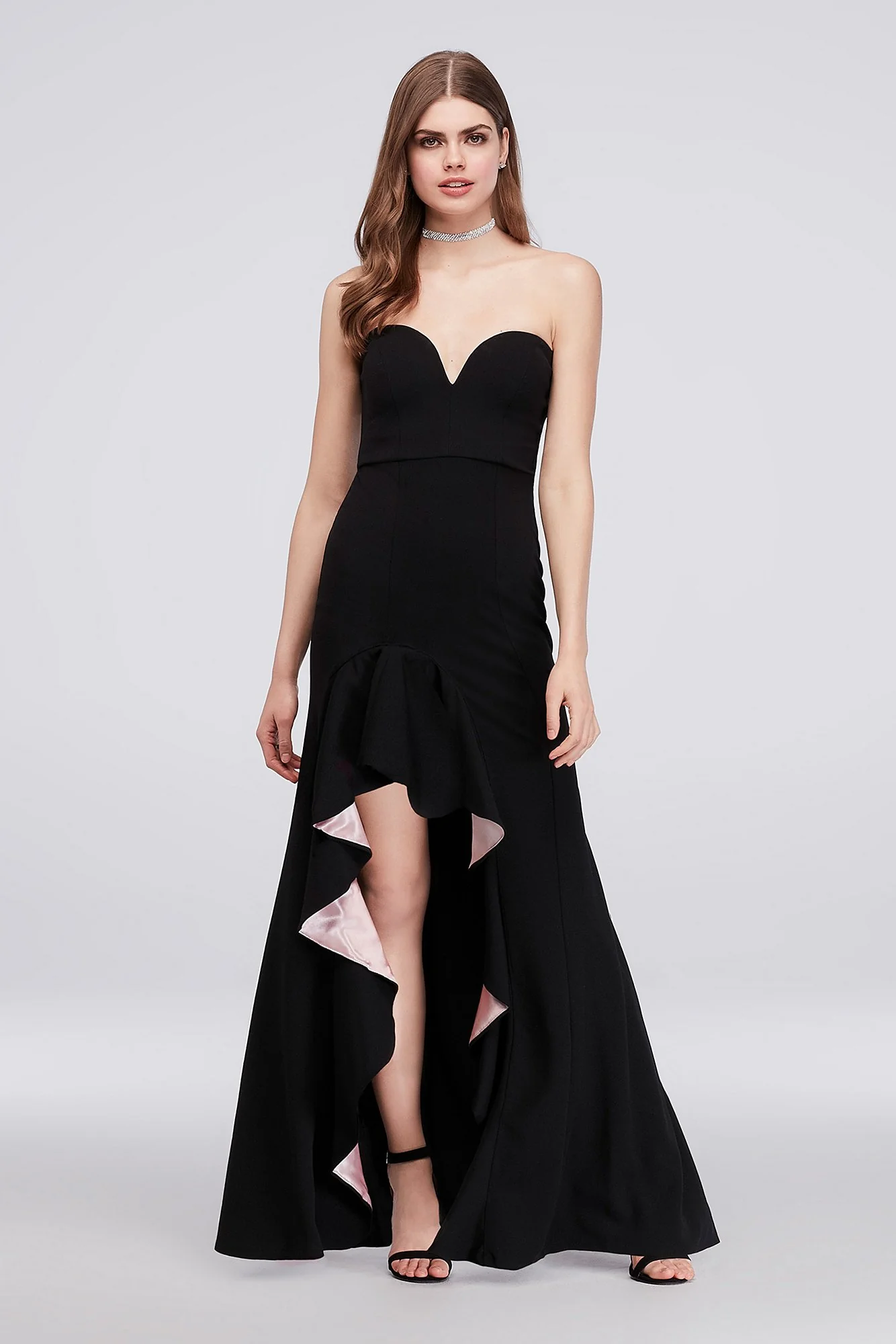 Crepe Mermaid Gown with Sweetheart Neckline