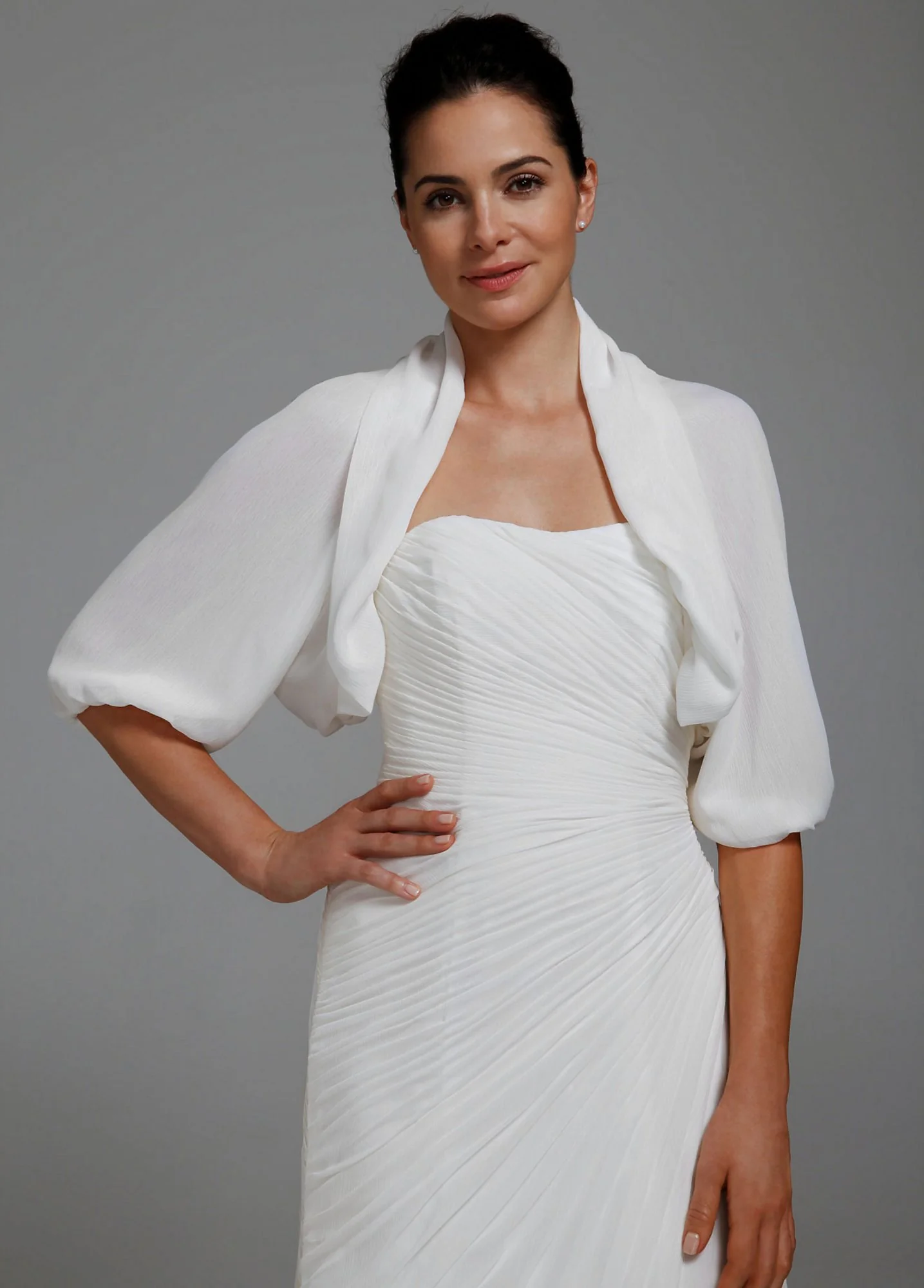 Crinkle Chiffon Jacket - Image 2