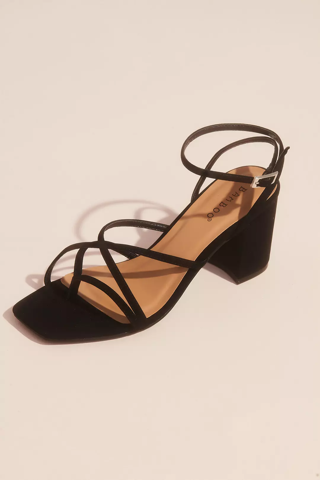 Crisscross Thong Ankle Strap Block Heel Sandals - Image 3