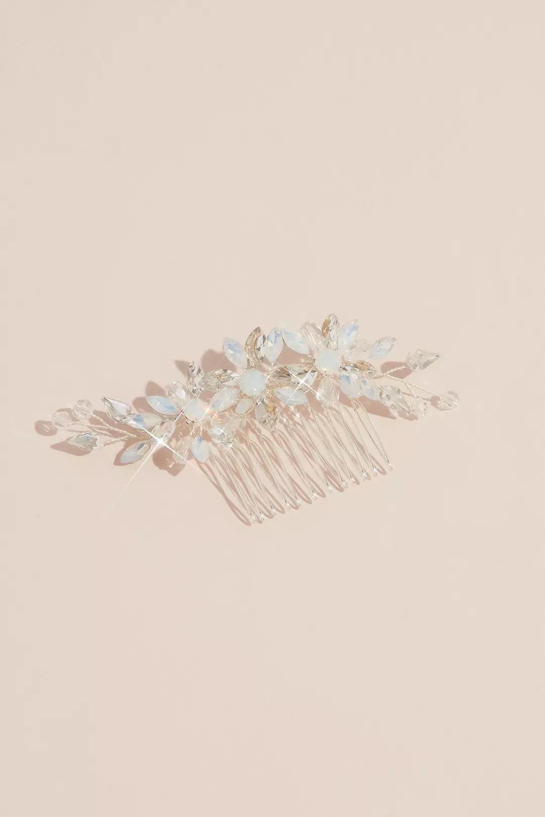 Crystal and Opal Flower Trio Comb - Image 2
