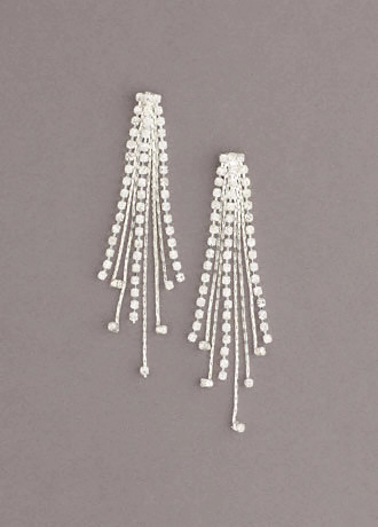 Crystal Chain Dangle Earrings