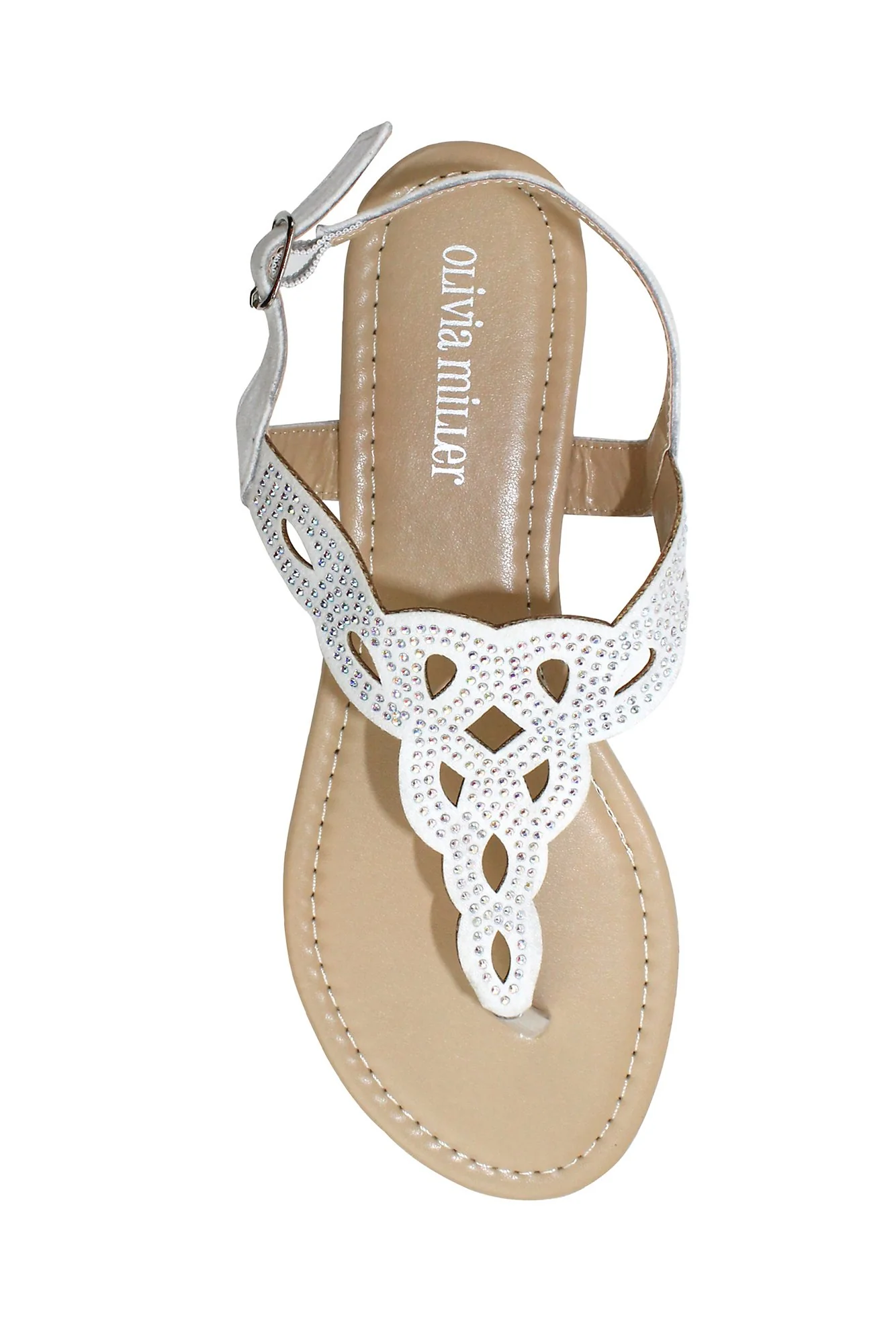 Crystal Embellished Knot Patterned Sandals