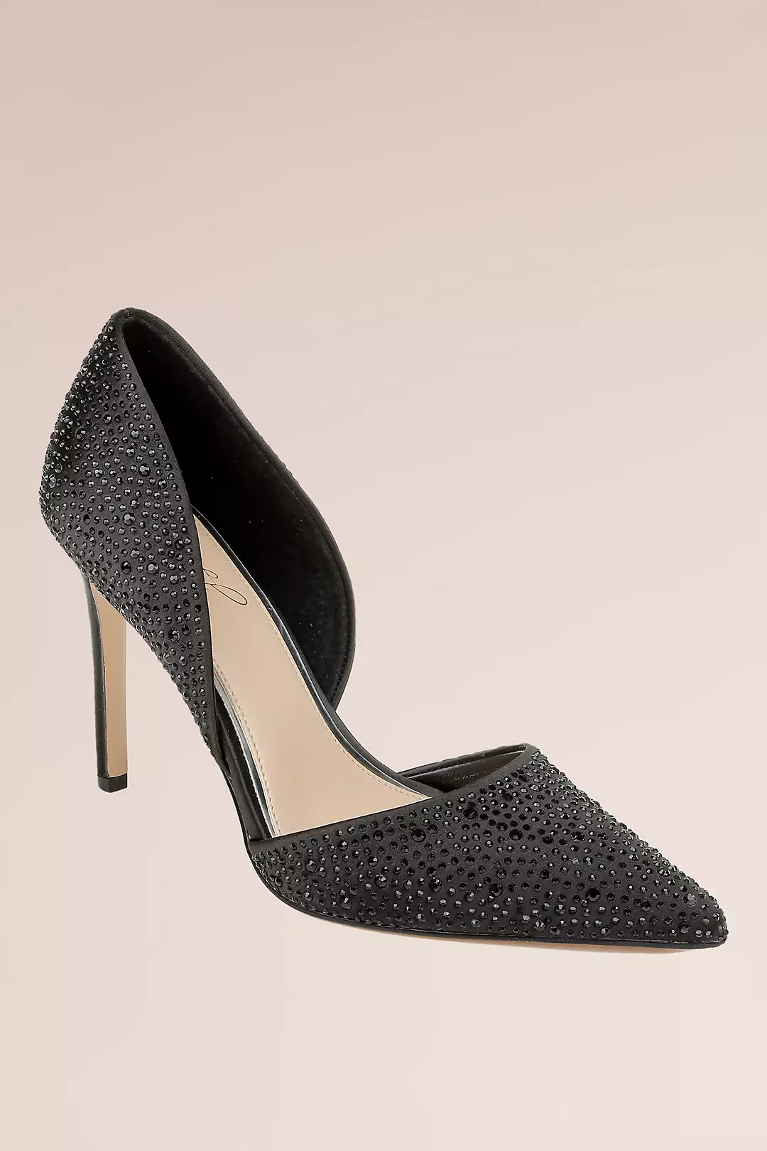 Crystal Embellished Pointed Toe Pumps - Image 3