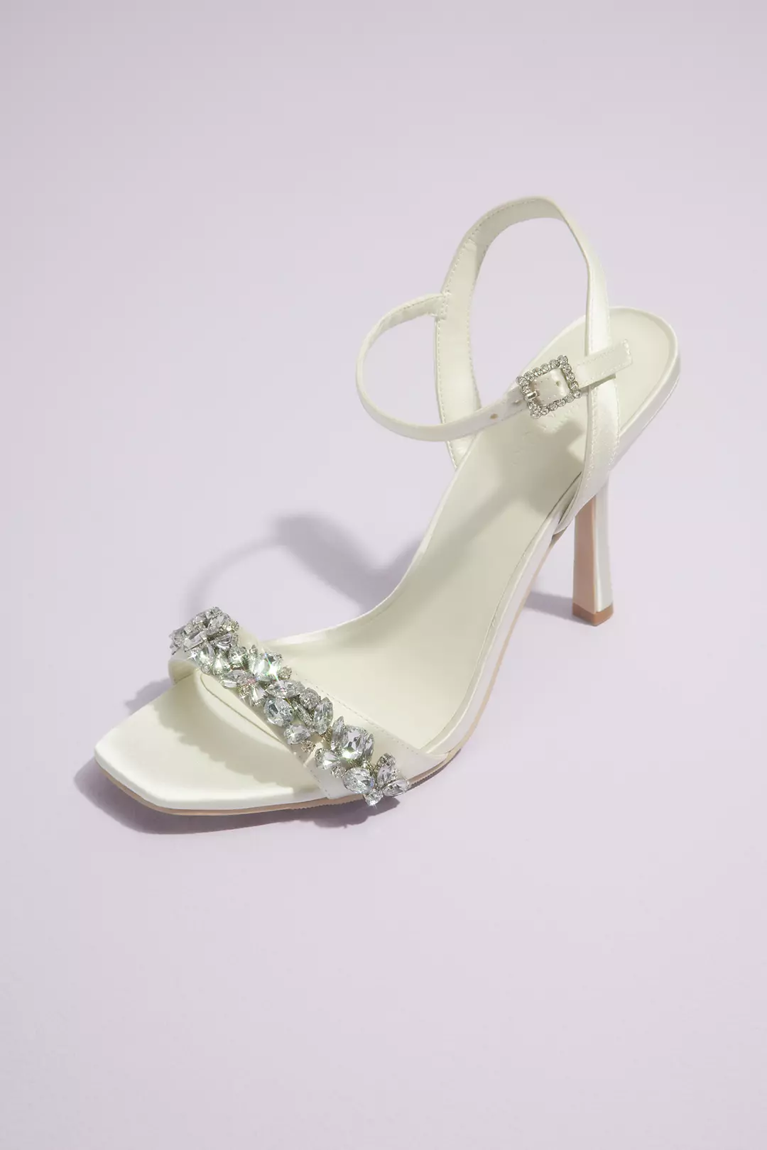 Crystal Embellished Stiletto Sandals - Image 3
