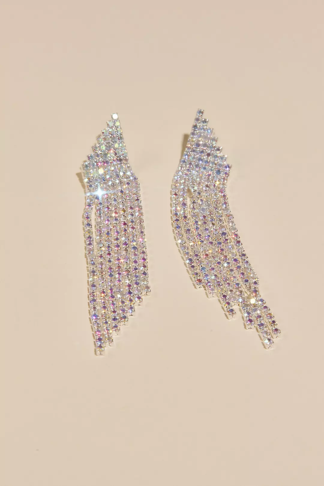 Crystal Fringe Duster Earrings - Image 3