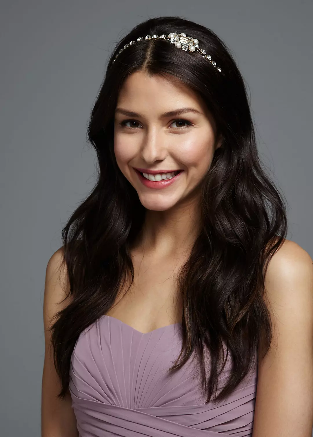 Crystal Headband with Side Stone Accent - Image 2