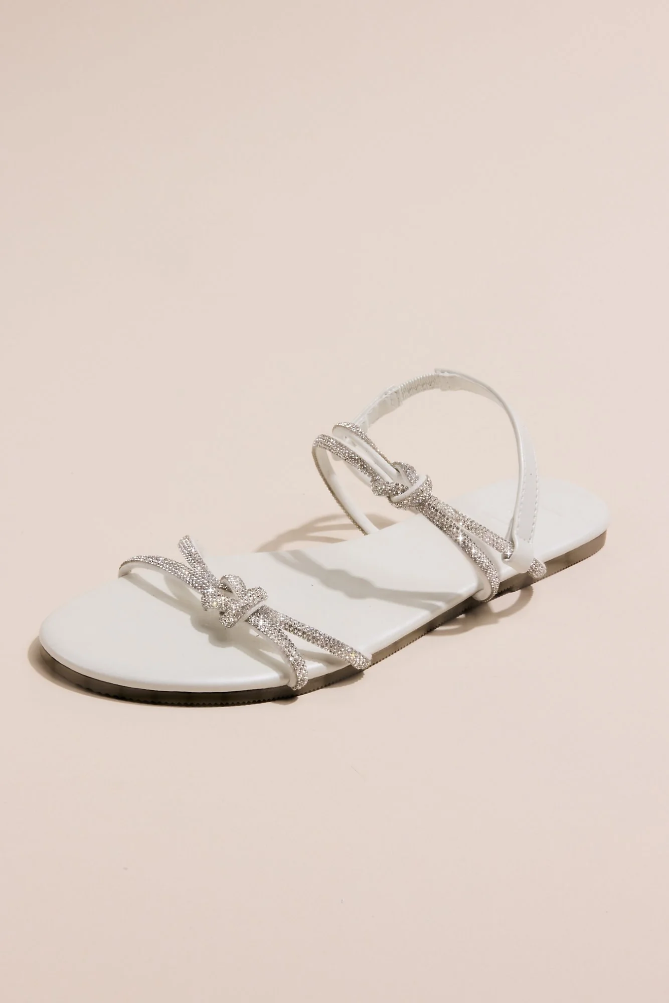 Crystal Knot Strap Sandals