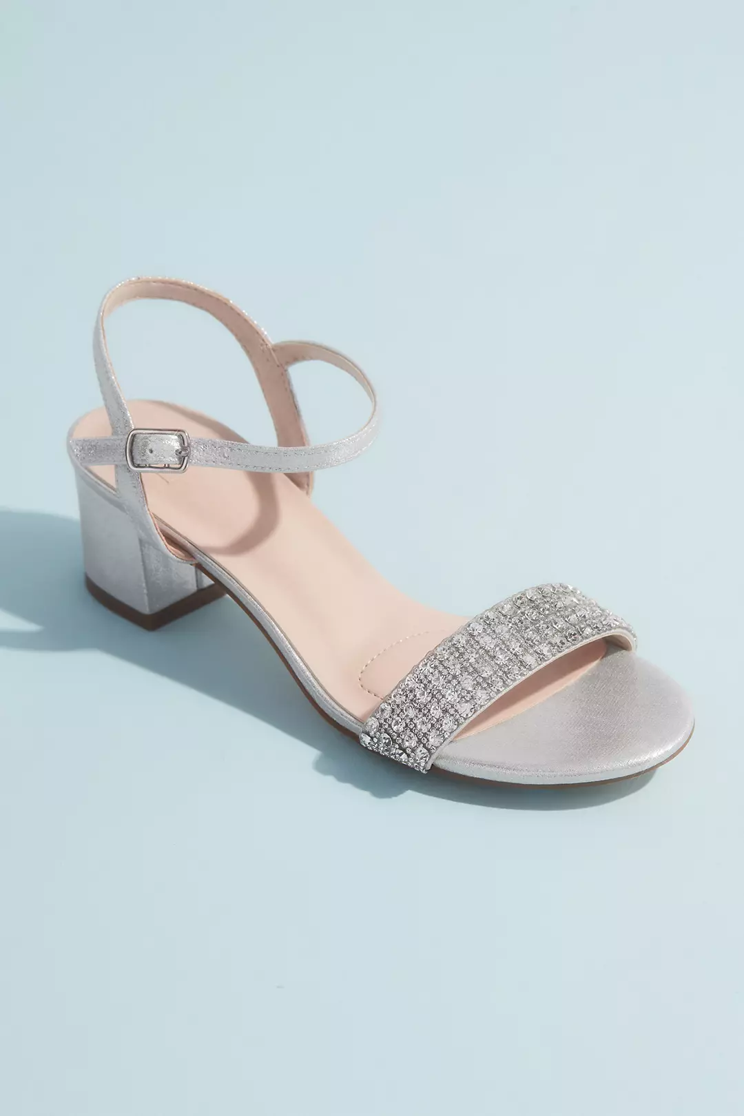 Crystal Strap Low-Block Heel Comfort Sandals - Image 8