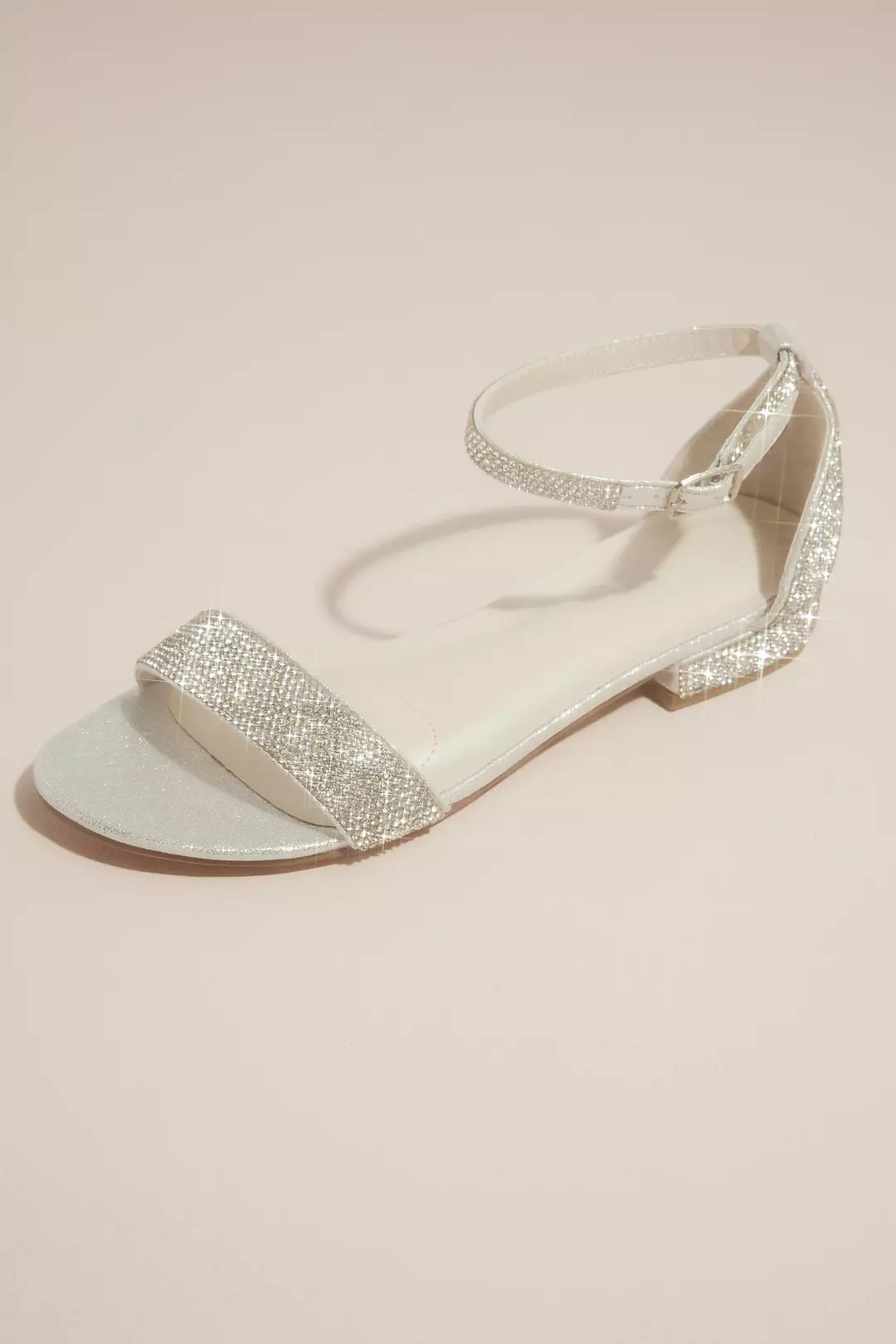 Crystal Strappy Flat Sandals - Image 6