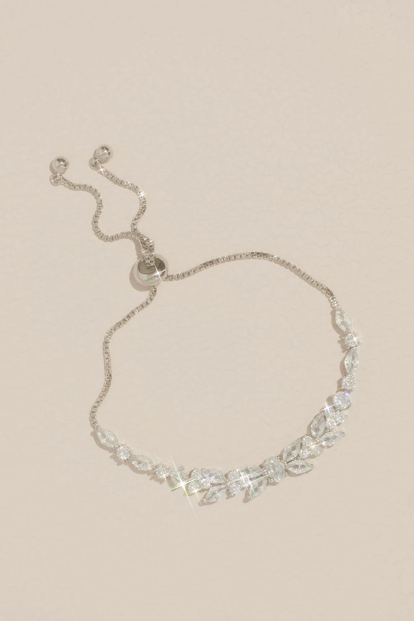 Cubic Zirconia Vine Pull Bracelet - Image 2