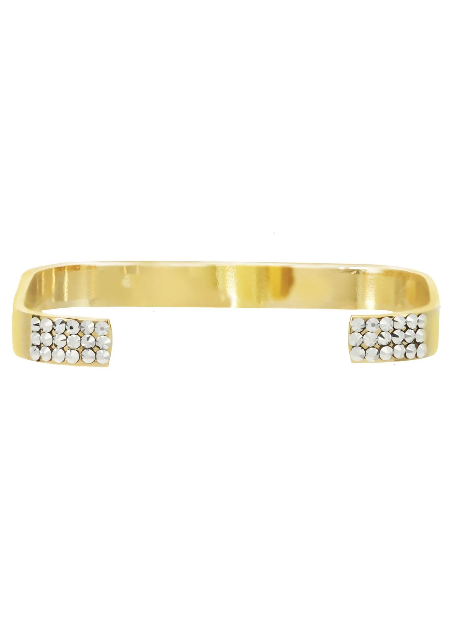 Cuff Bracelet with Crystal Accents - Image 2