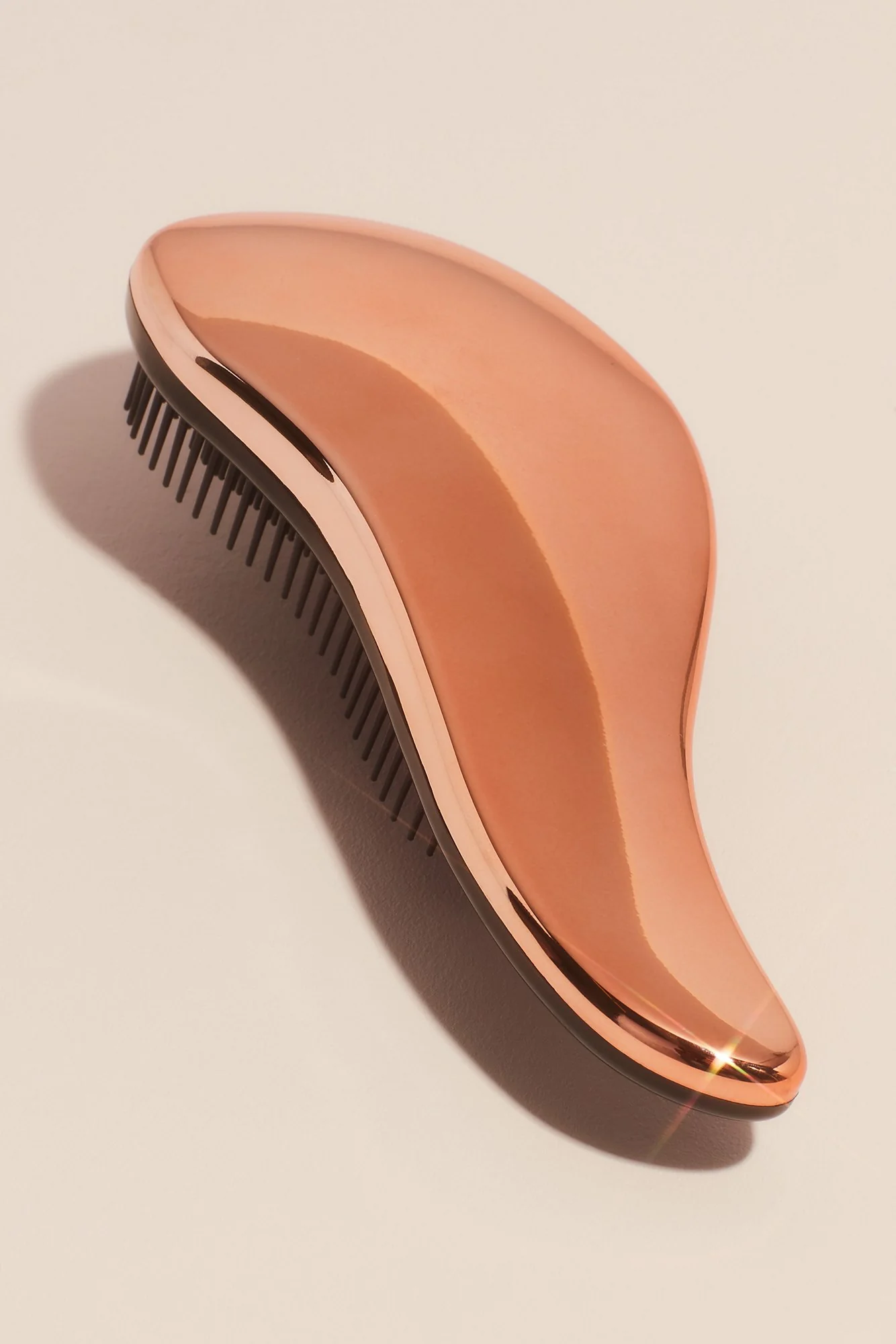 Curved Metallic Detangling Hair Brush