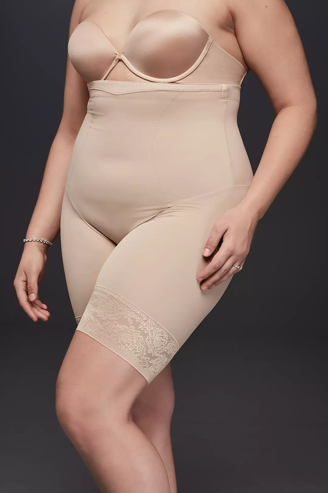 Curvy Firm Foundations HiWaist Thigh Slimmer - Image 2