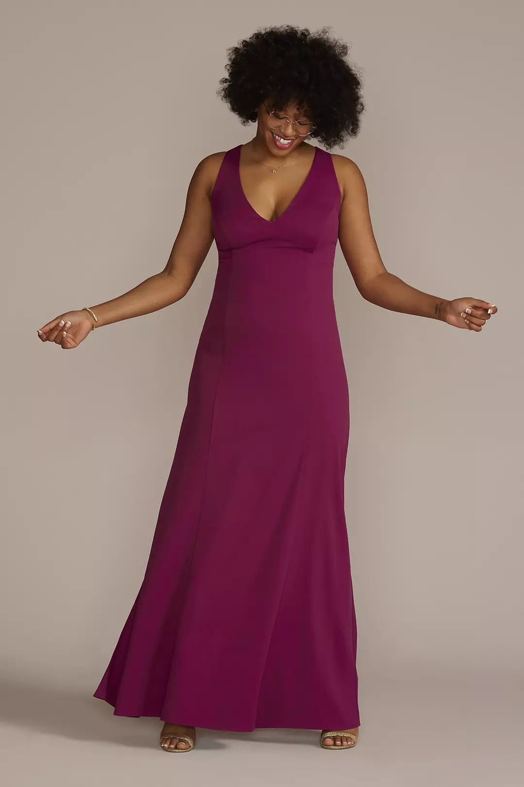Cutout Stretch Crepe Tank Sheath - Image 23