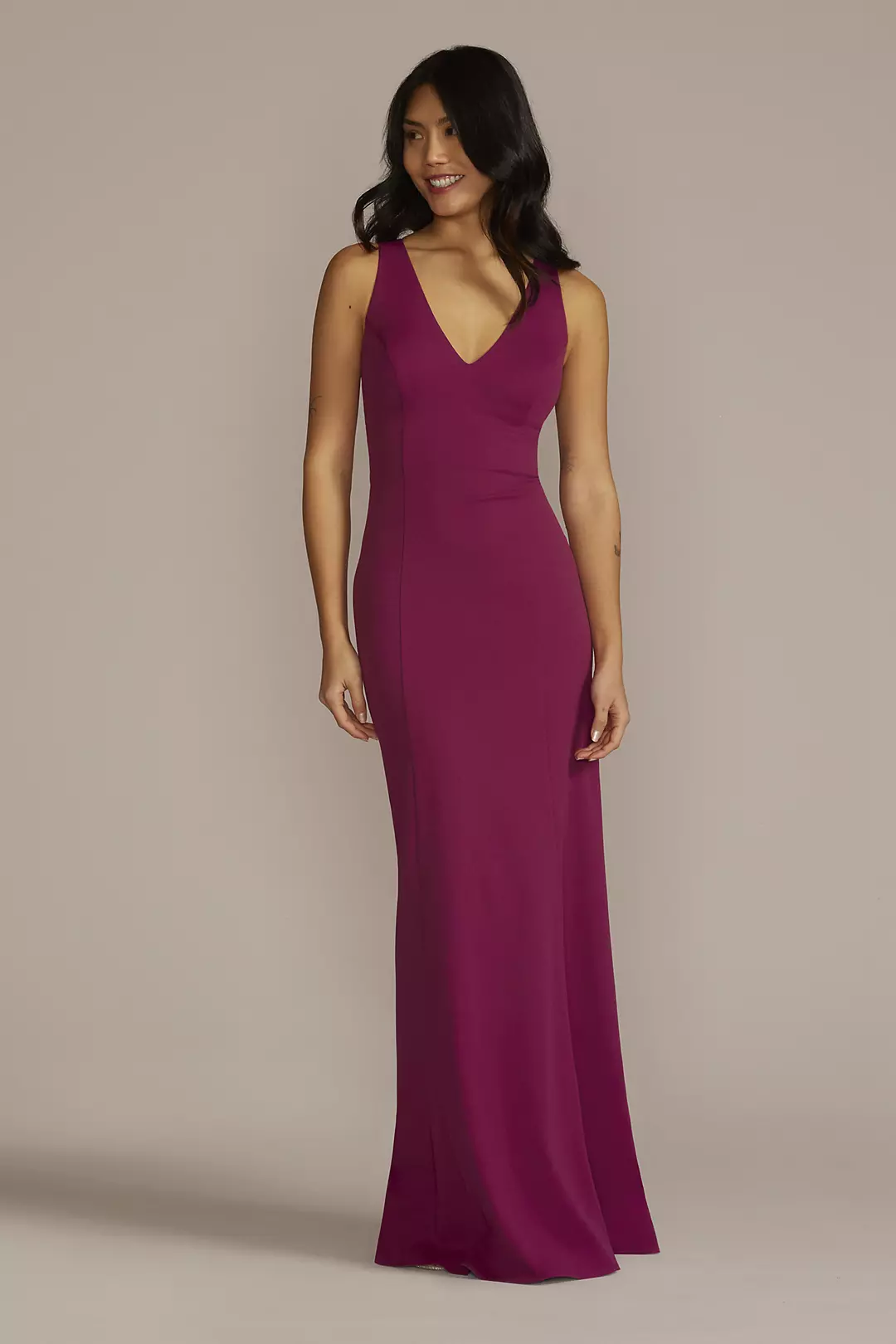 Cutout Stretch Crepe Tank Sheath - Image 5