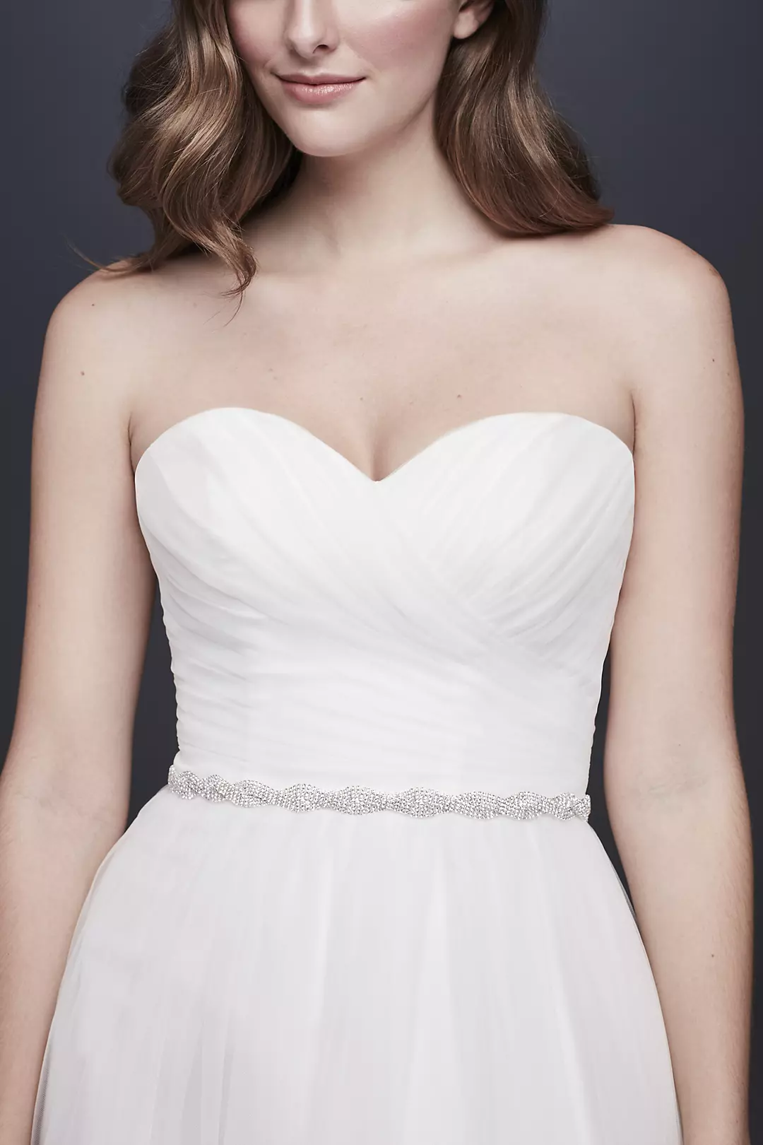 Dainty Crystal Medallion Sash - Image 2