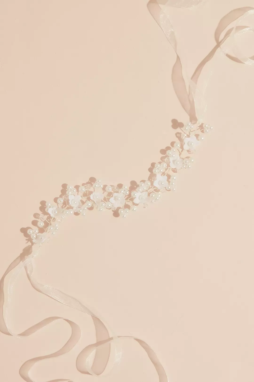 Daisy and Pearl Flower Girl Tieback Headband