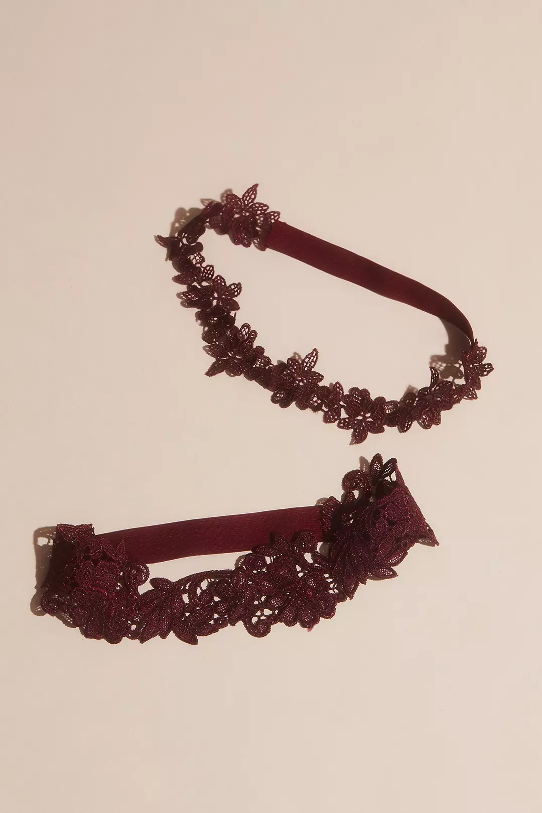 Delicate Cut-Lace Garter Set