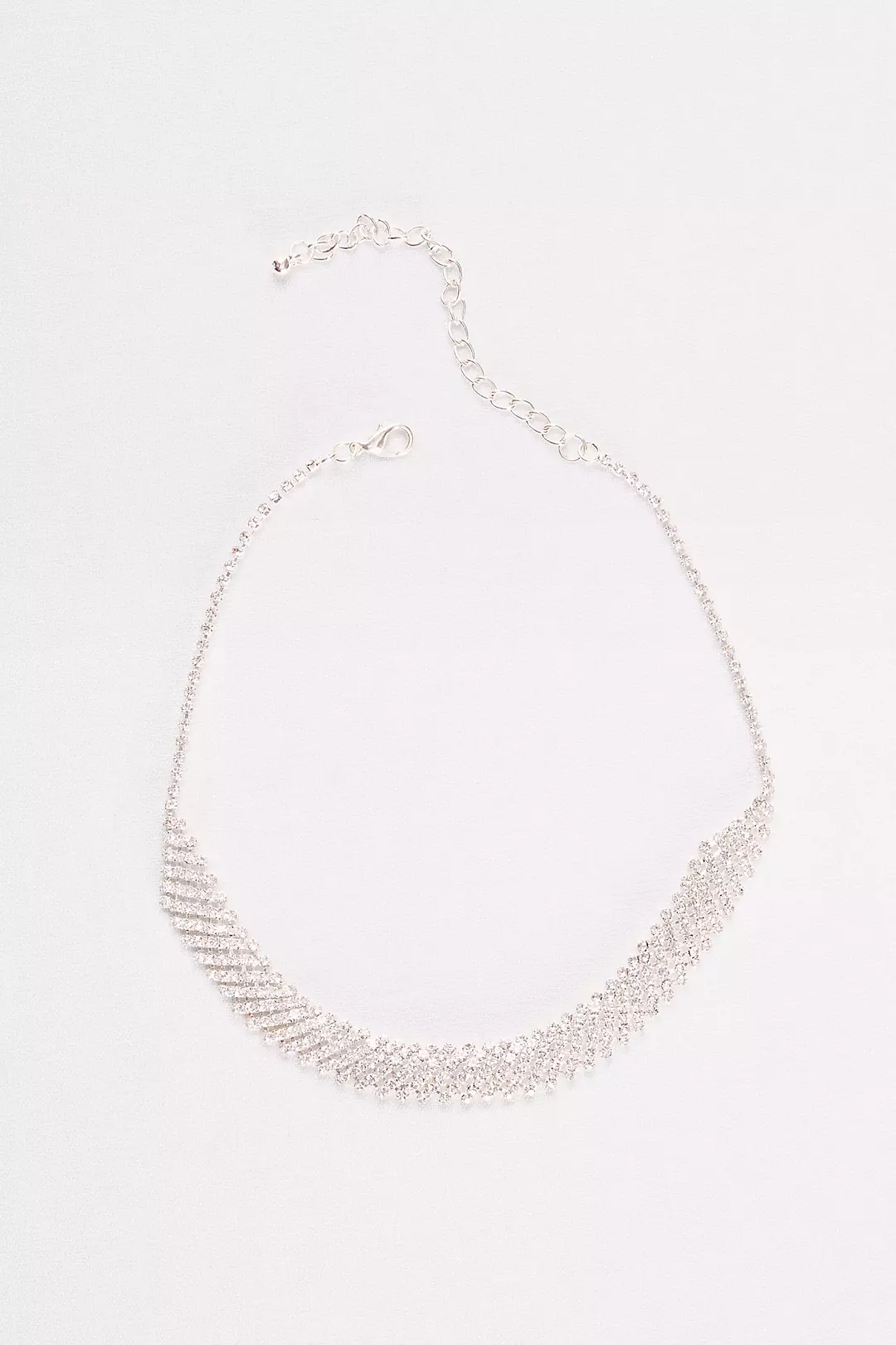 Diagonal Rhinestone Choker - Image 2