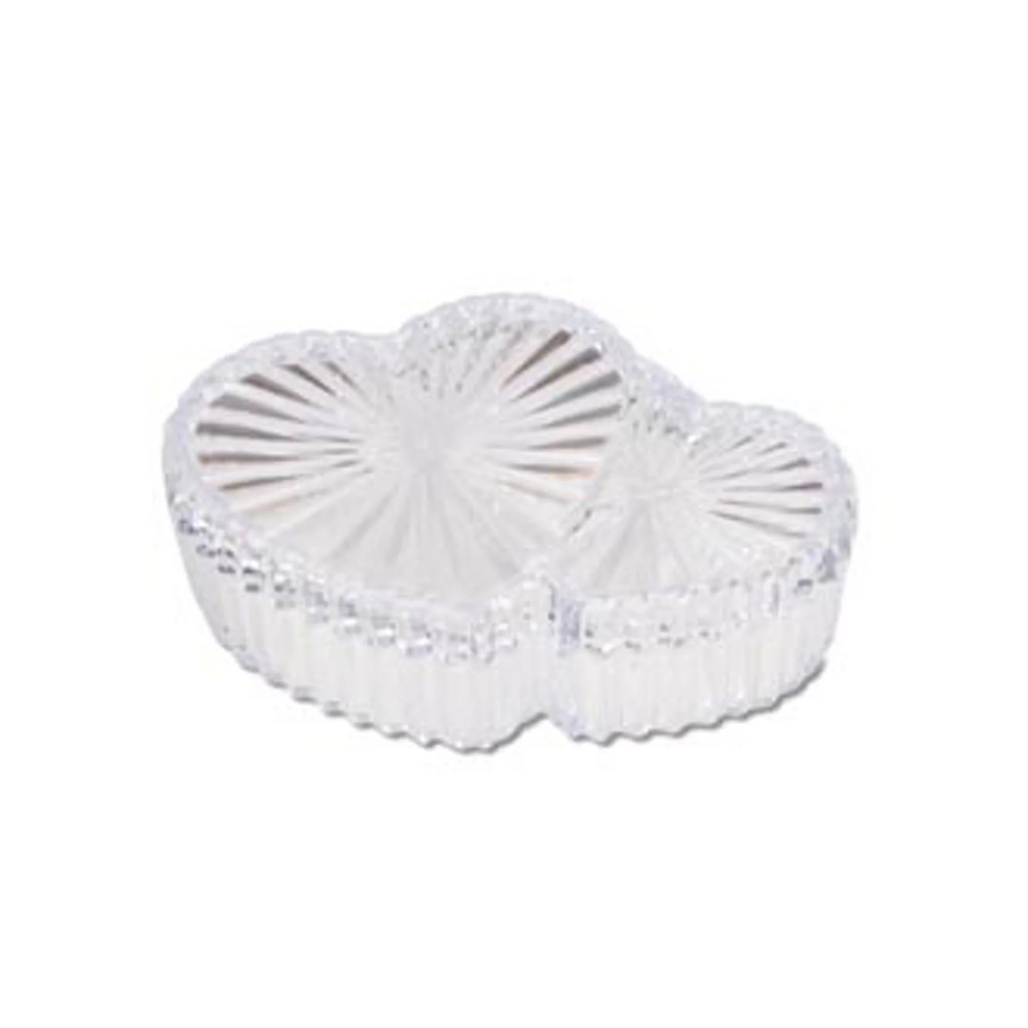 Double Heart Favor Box Kit with Ribbon Tulle Circle (24 pcs)