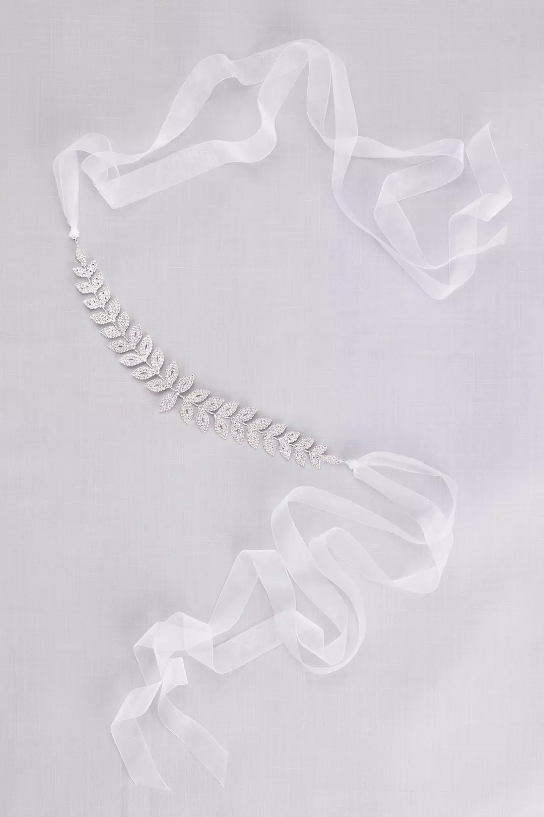 Double Leaf Pattern Crystal Belt - Image 2