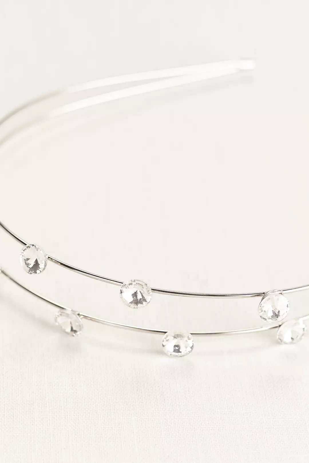 Double Row Scattered Crystal Headband - Image 2