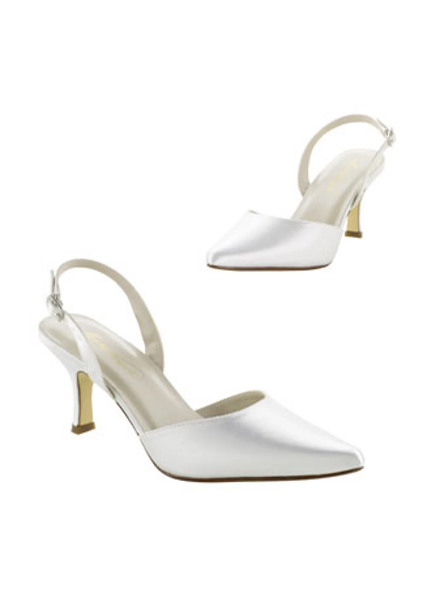 Dyeable High Heel Closed Toe Sling Back