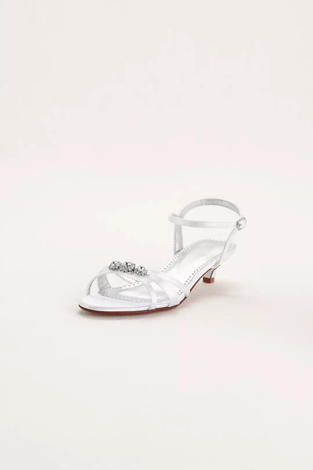 Dyeable Low Heel Sandal with Rhinestones - Image 27