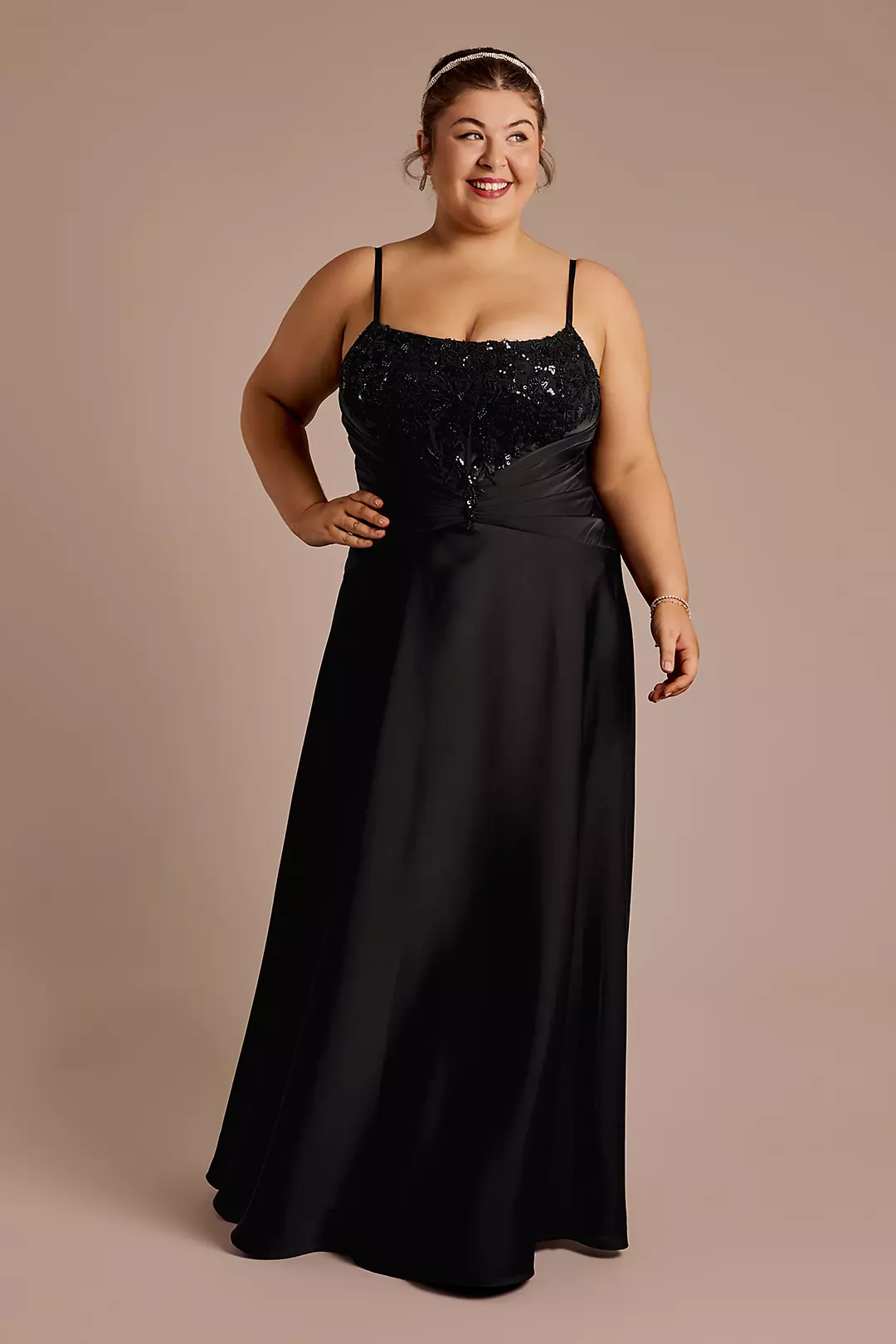 Embellished Bodice A-Line Dress - Image 2