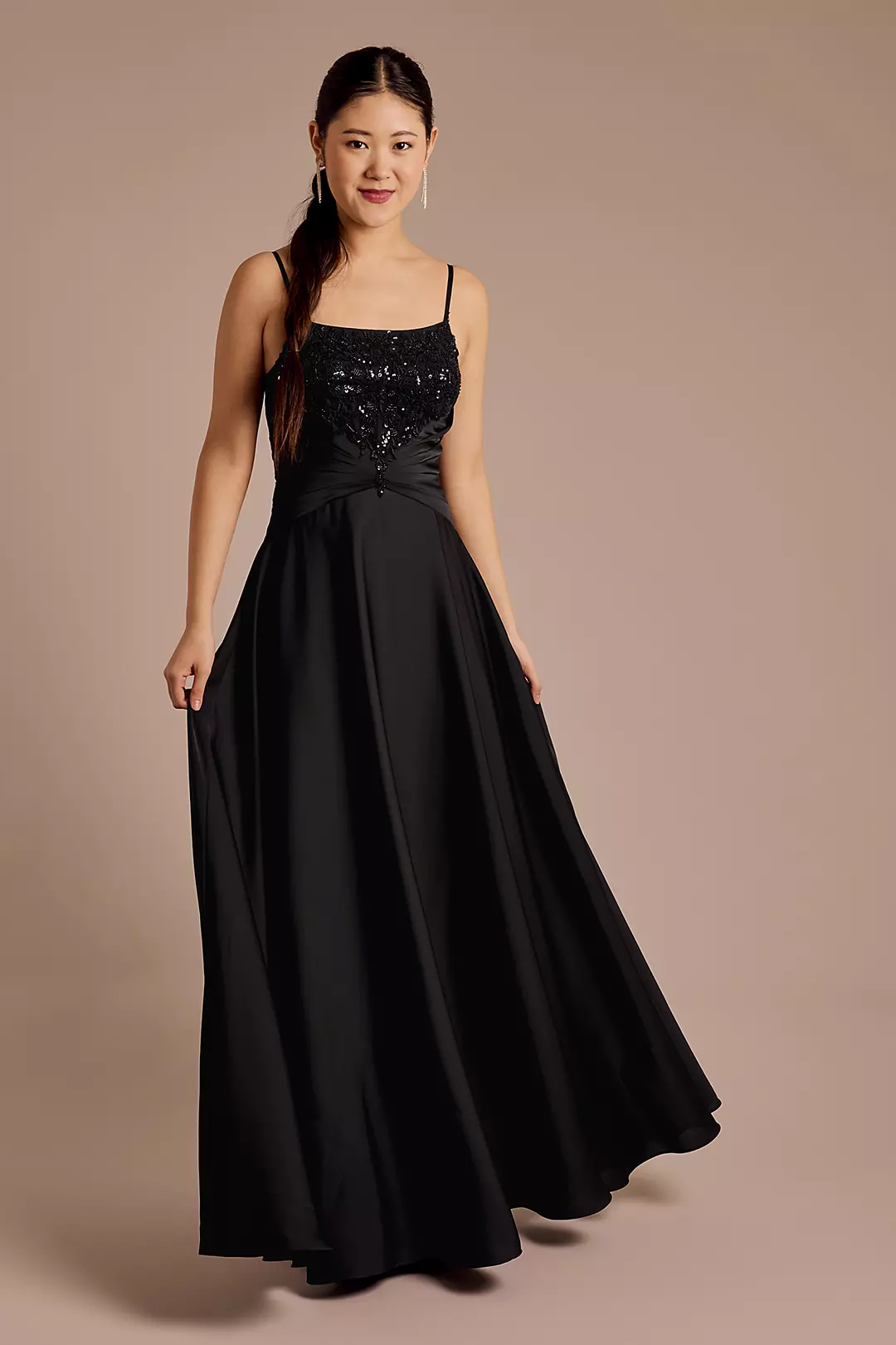 Embellished Bodice A-Line Dress - Image 5
