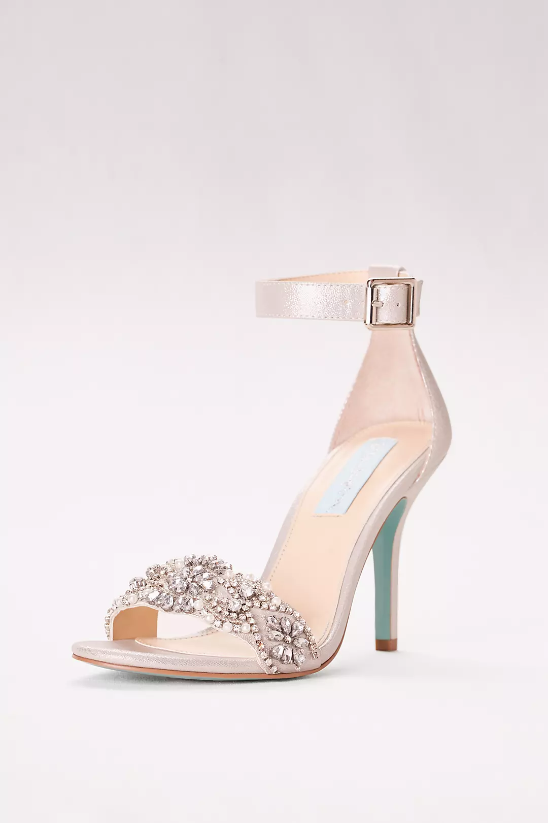 Embellished High Heel Sandals with Ankle Strap - Image 5