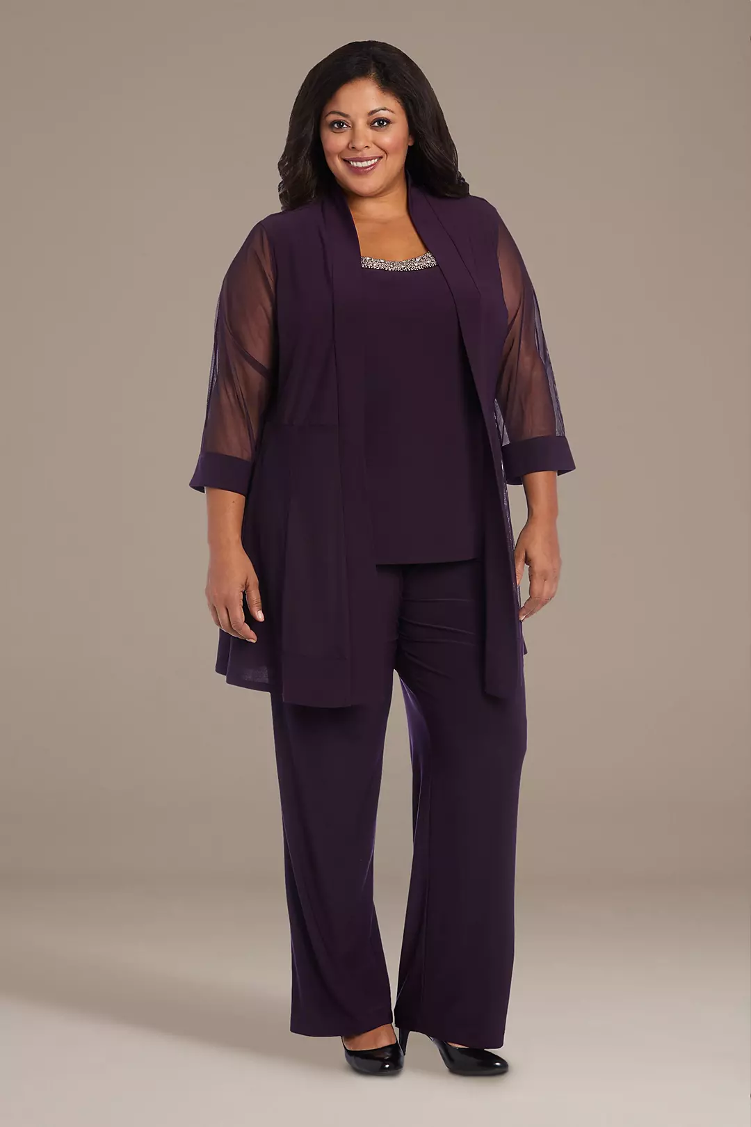 Embellished Jersey Tank Two-Piece Pantsuit - Image 20