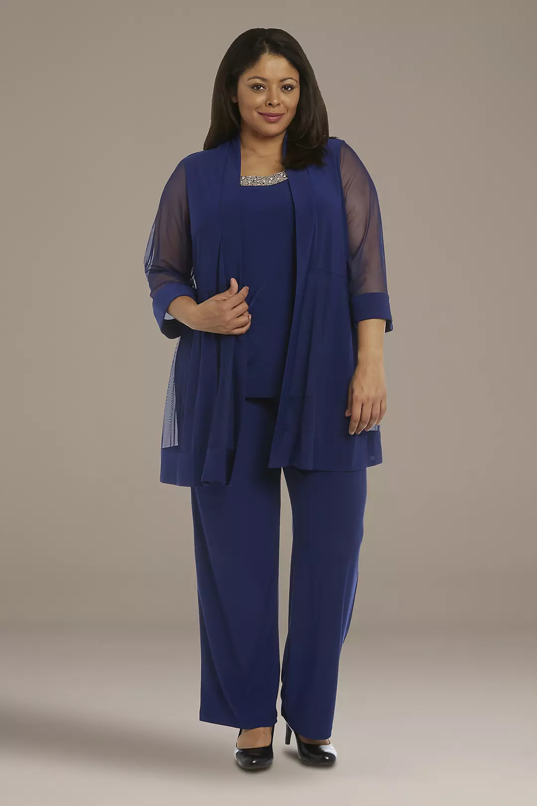 Embellished Jersey Tank Two-Piece Pantsuit - Image 3