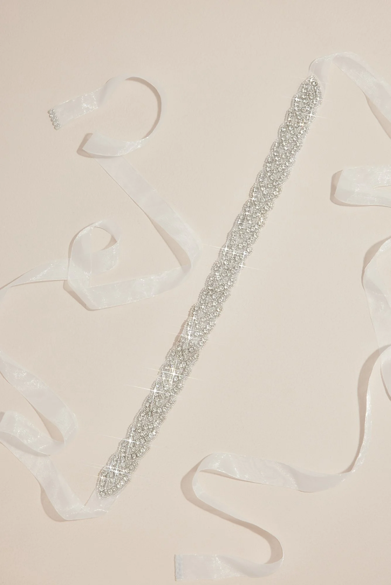 Embellished Organza Ribbon Sash - Image 2