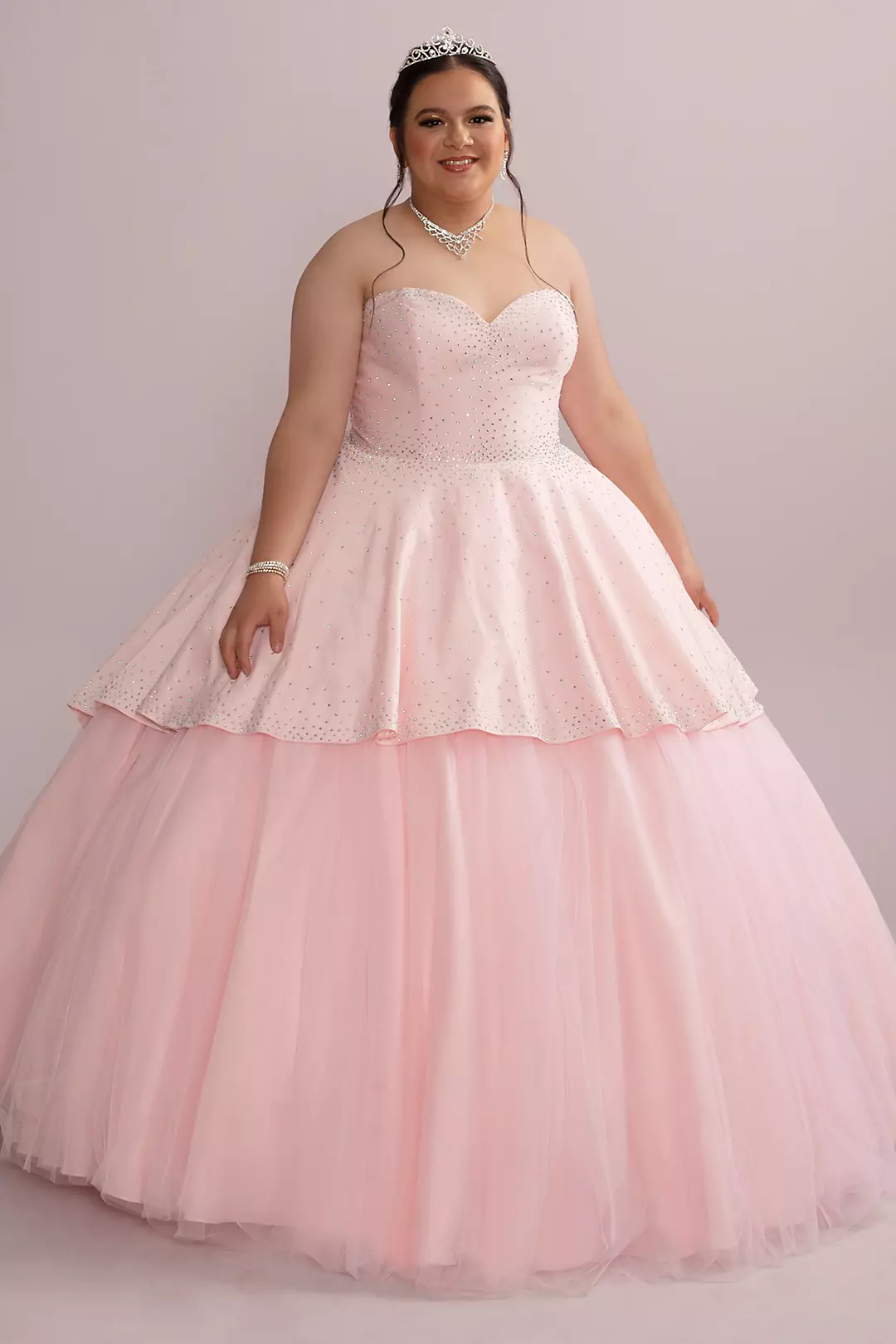 Embellished Quince Gown with Detachable Skirt - Image 2