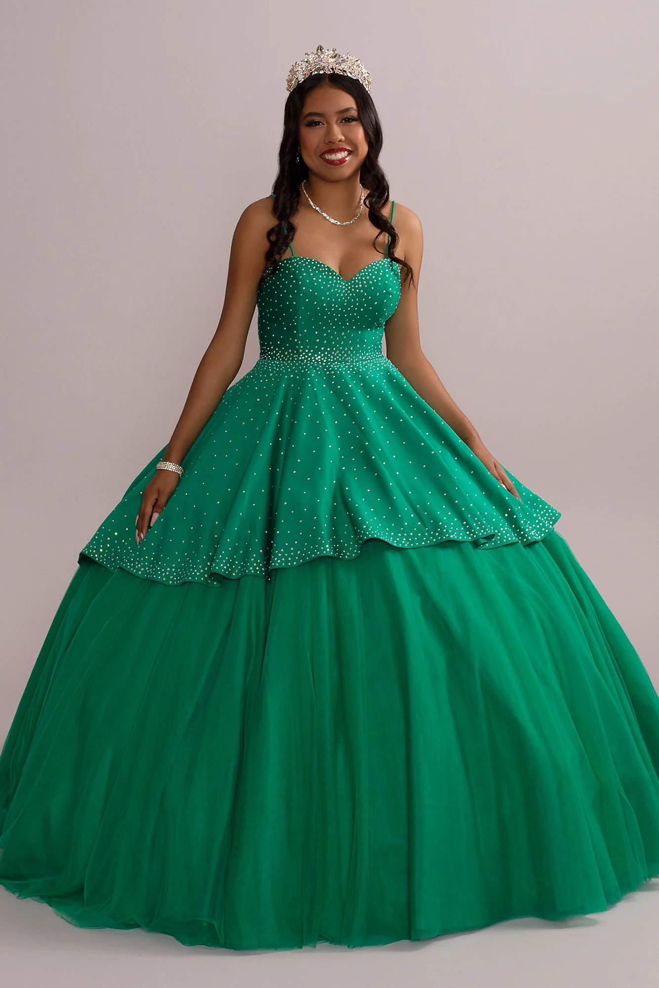 Embellished Quince Gown with Detachable Skirt - Image 5