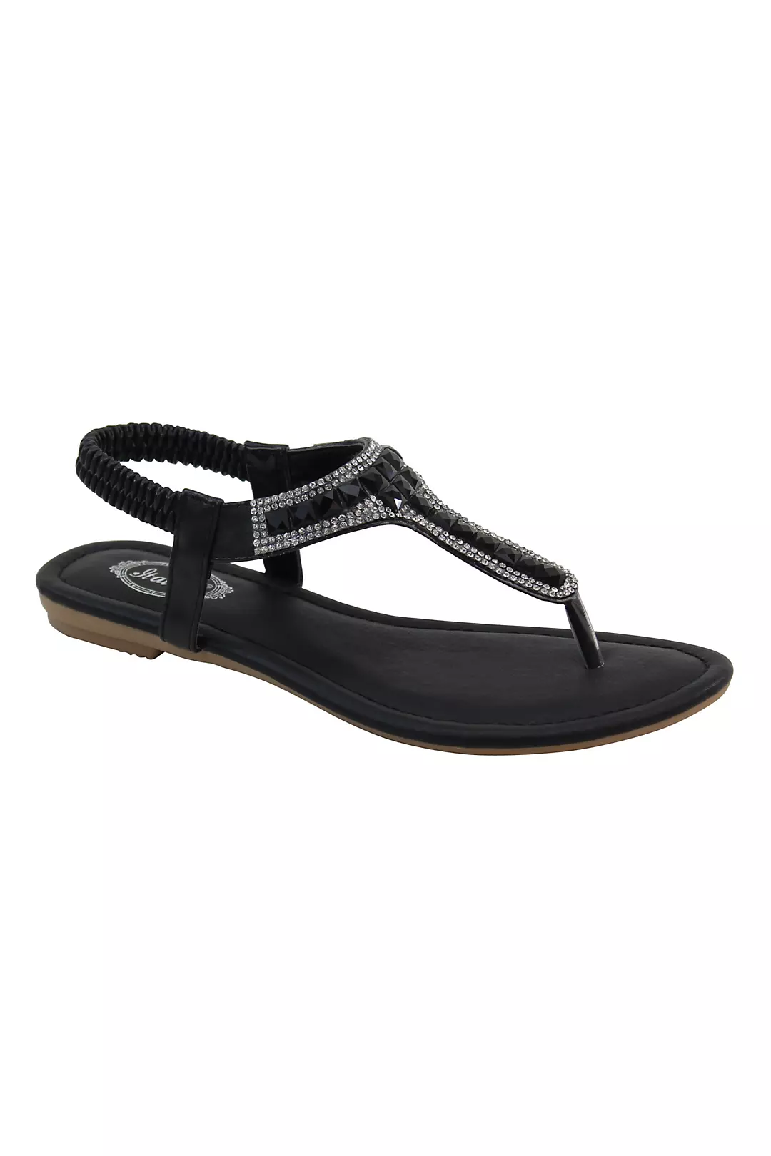 Embellished Slingback Sandal with T-Strap - Image 2