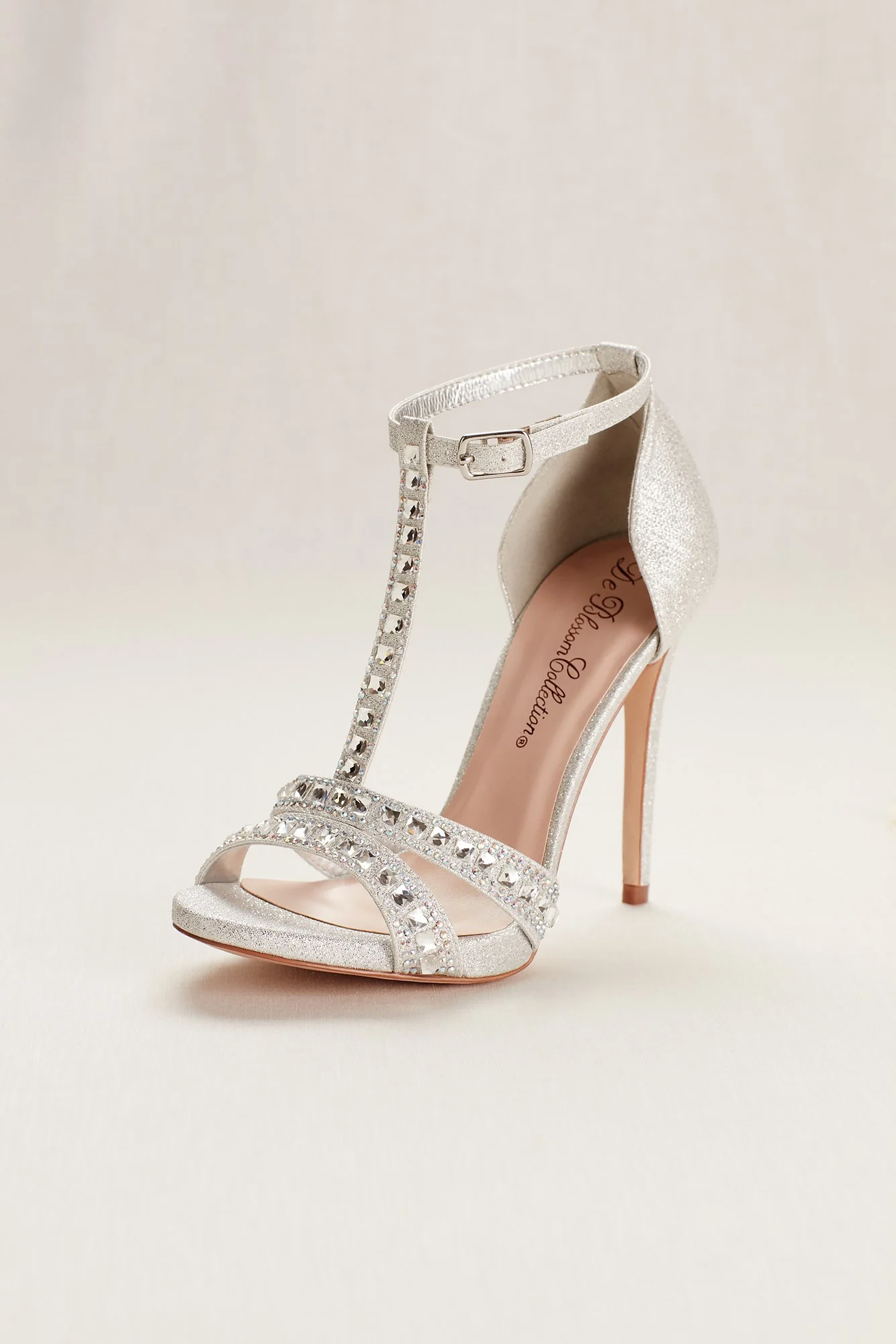 Embellished T-Strap High Heel Sandals by Blossom - Image 3